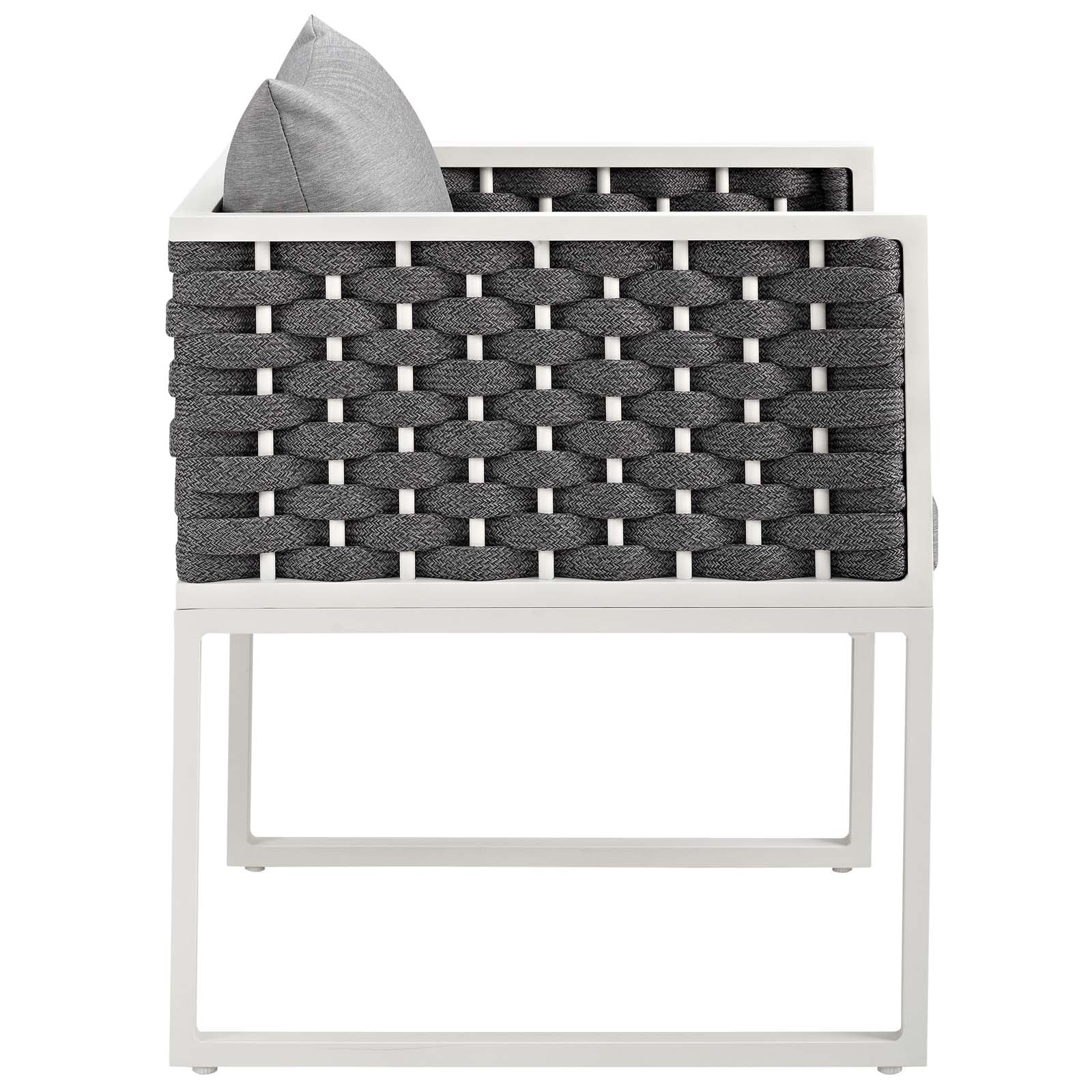 Stance Outdoor Patio Aluminum Dining Armchair Set of 2 - Image 6
