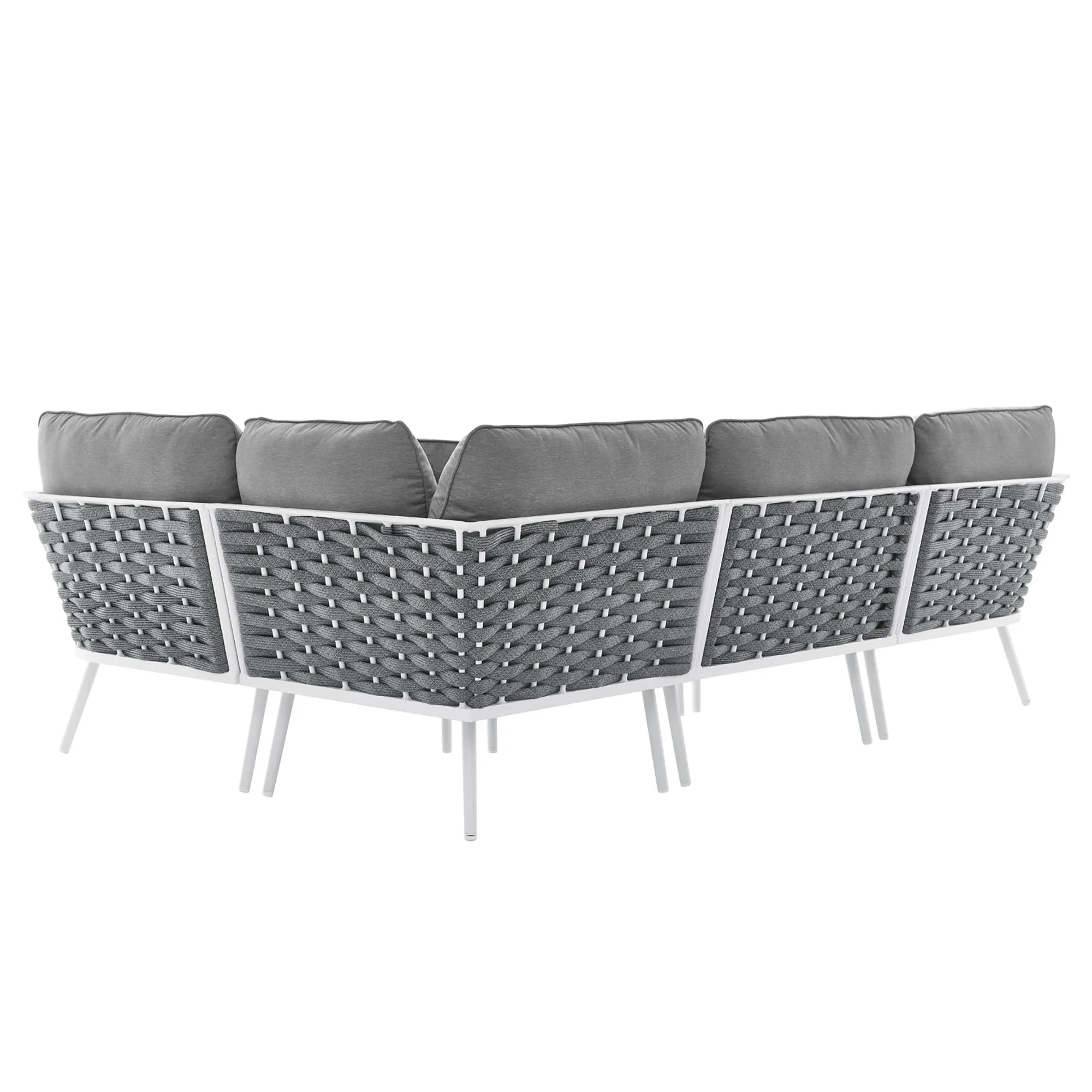 Stance Outdoor Patio Aluminum Large Sectional Sofa - Image 15