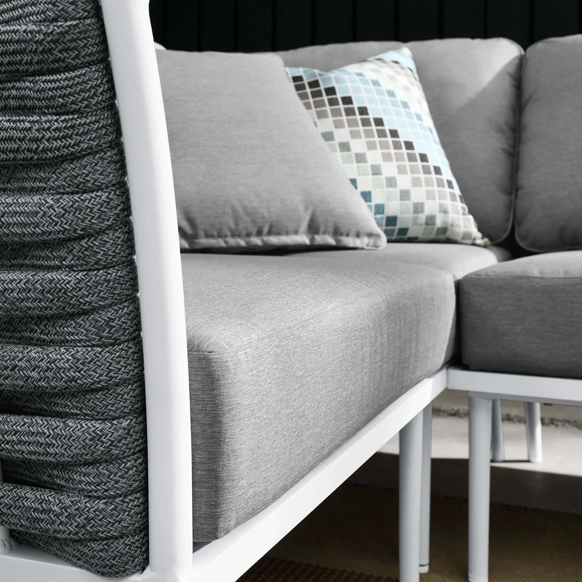 Stance Outdoor Patio Aluminum Large Sectional Sofa - Image 3