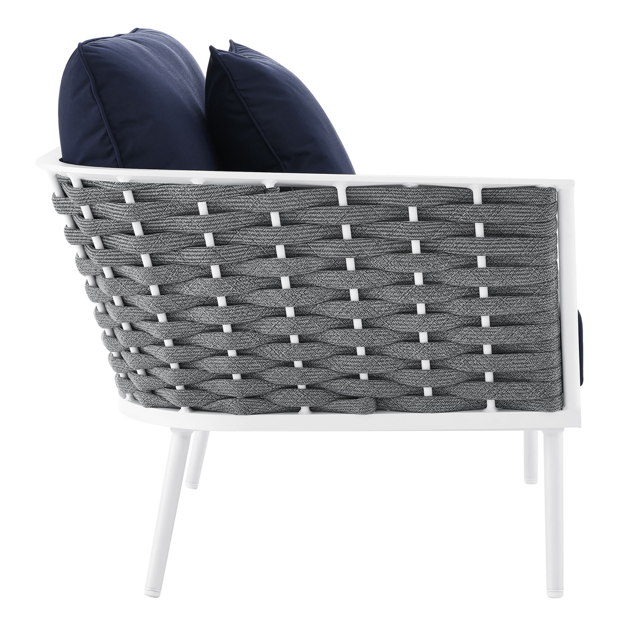 Stance Outdoor Patio Aluminum Left-Facing Armchair - Image 15