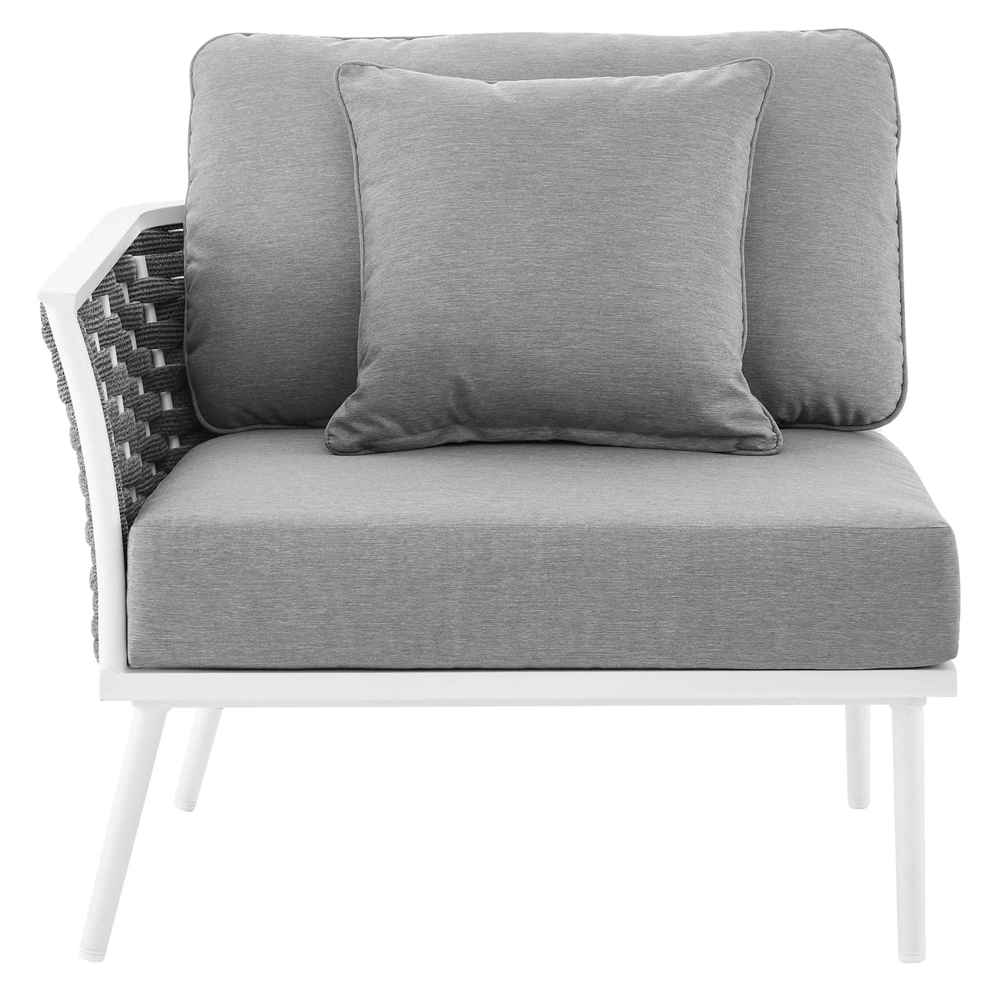Stance Outdoor Patio Aluminum Left-Facing Armchair - Image 4
