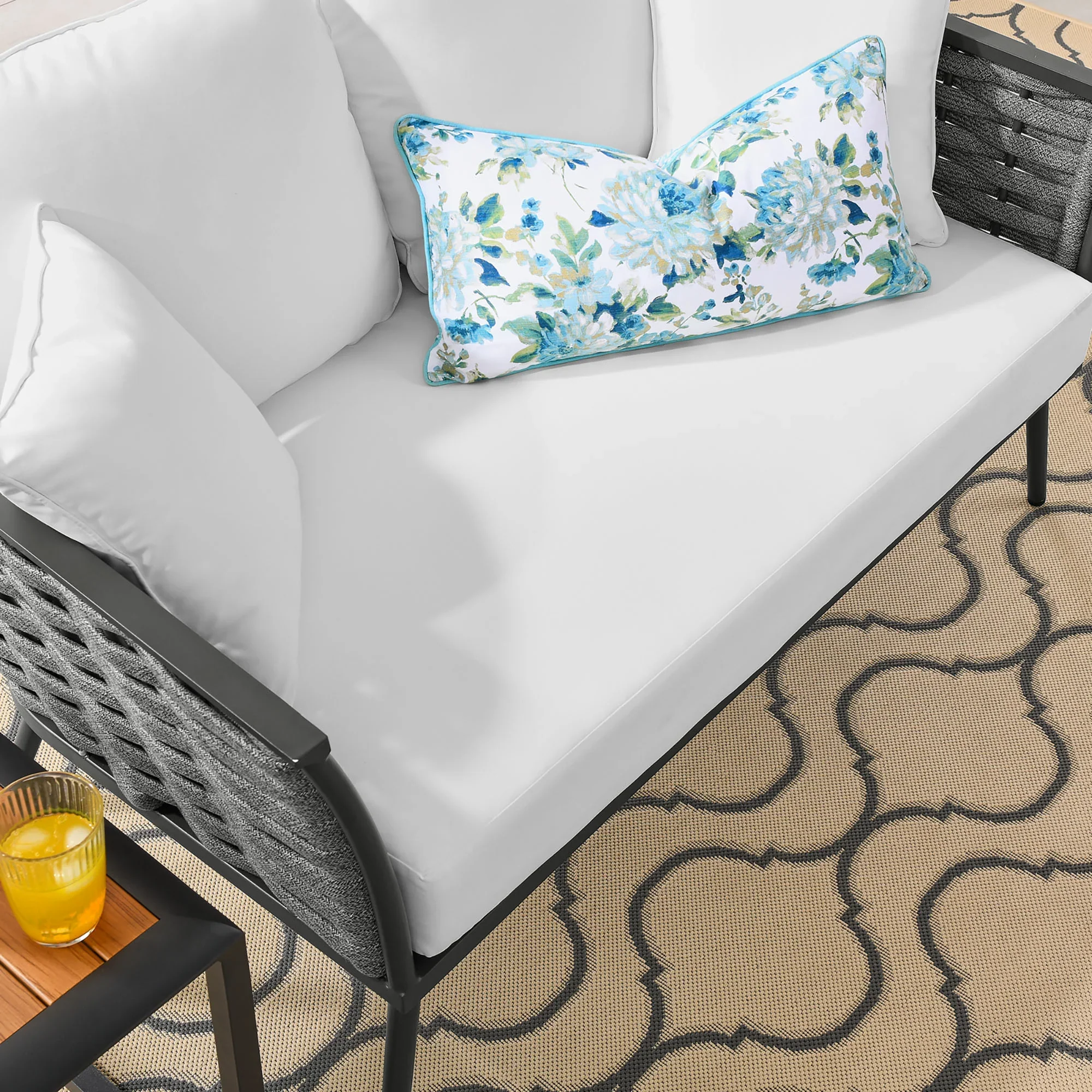 Stance Outdoor Patio Aluminum Loveseat - Image 3
