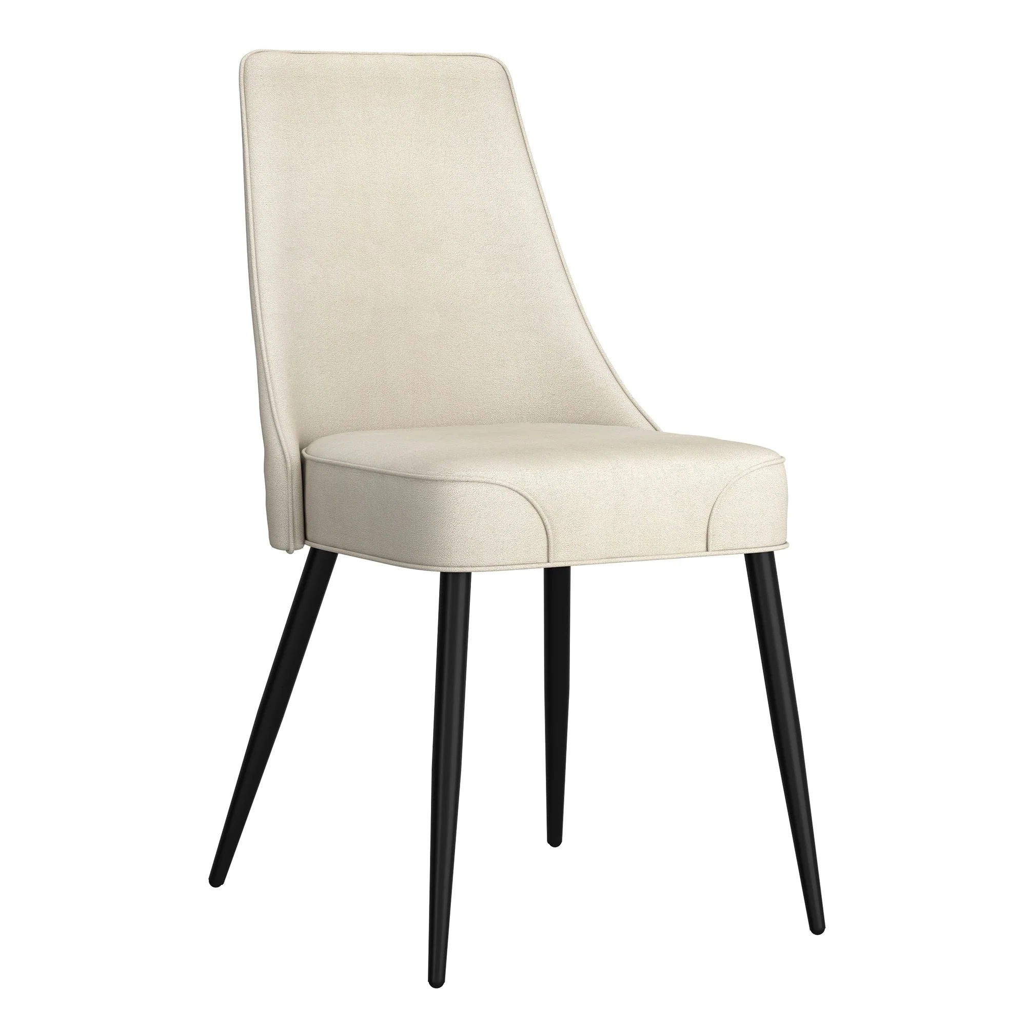Stark/Koda 7pc Dining Set in Walnut Table with Beige Chair - Image 6