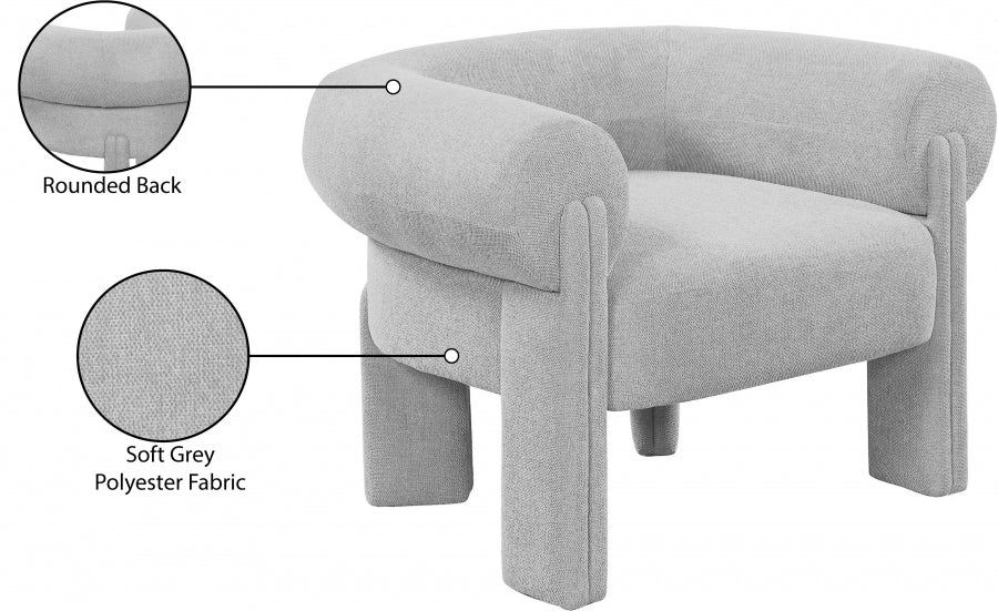 Stefano Fabric Upholstered Accent Chair - Image 10