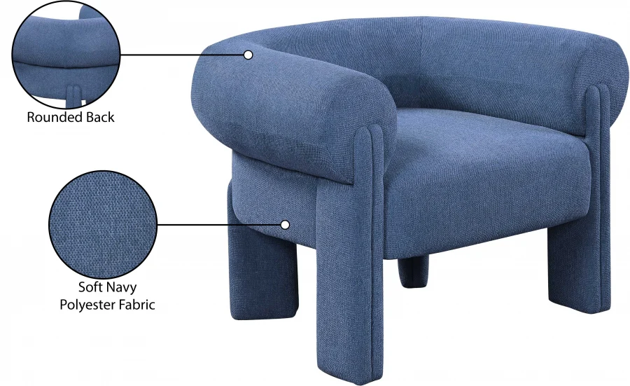 Stefano Fabric Upholstered Accent Chair - Image 20