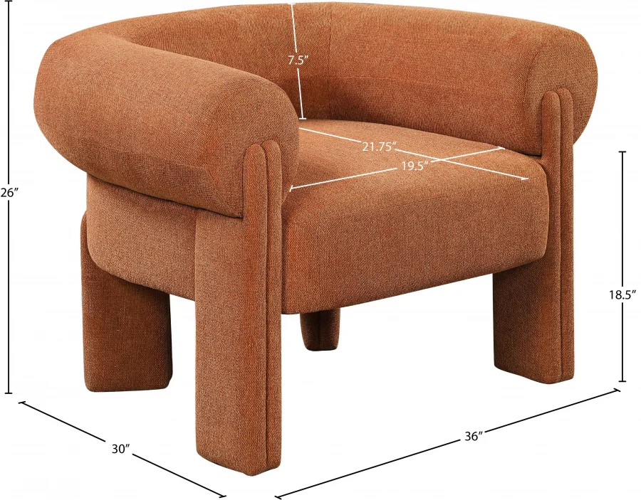 Stefano Fabric Upholstered Accent Chair - Image 39