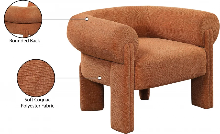 Stefano Fabric Upholstered Accent Chair - Image 40