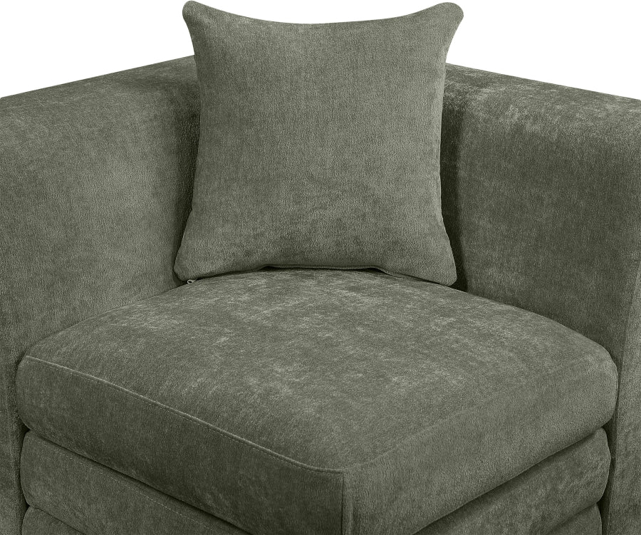 Stellar Chenille Fabric Upholstered Modular Accent Chair - Image 12