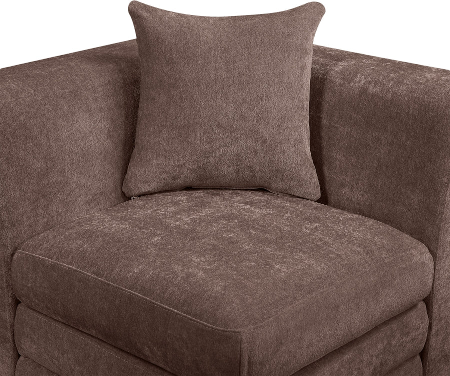 Stellar Chenille Fabric Upholstered Modular Accent Chair - Image 20