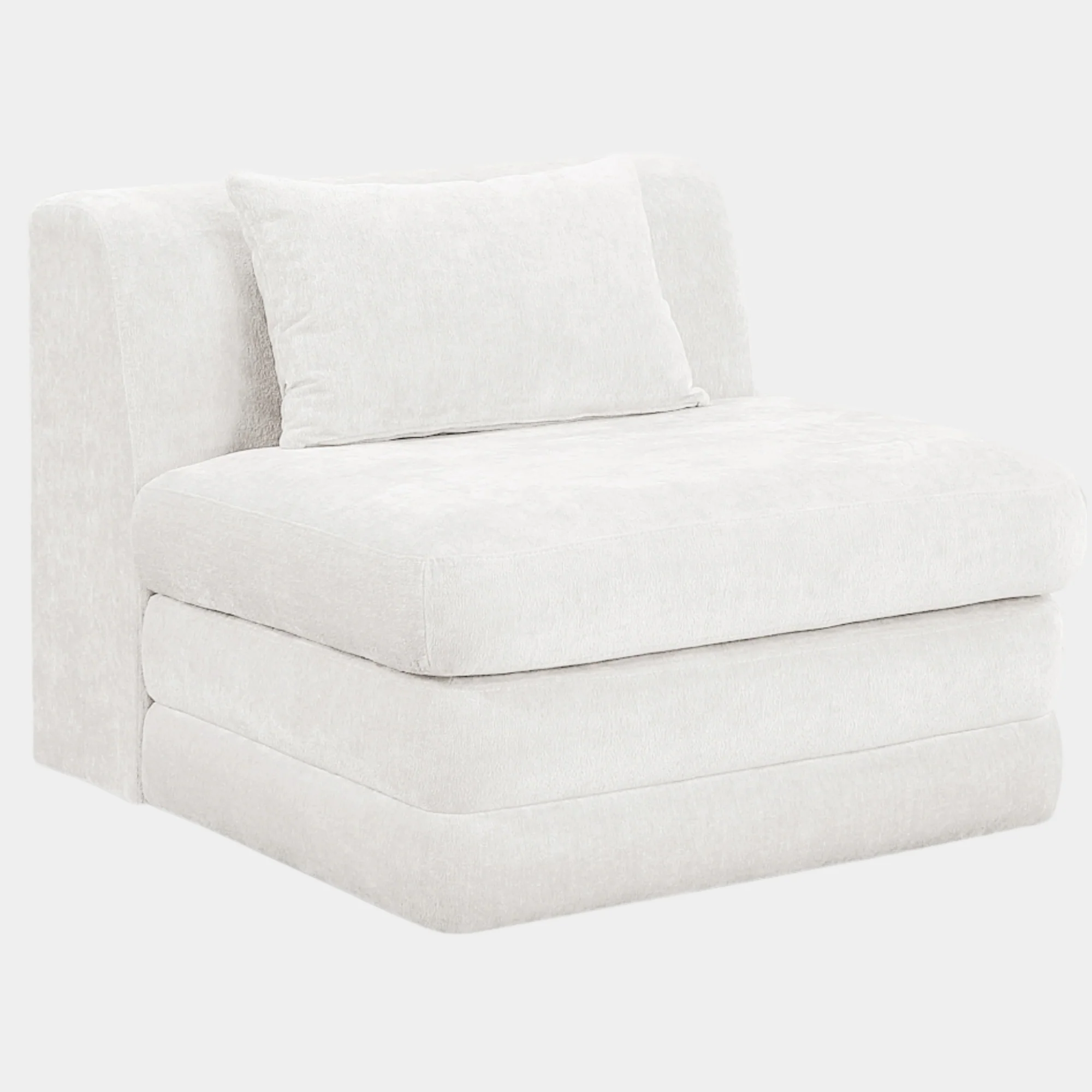 Stellar Chenille Fabric Upholstered Modular Accent Chair