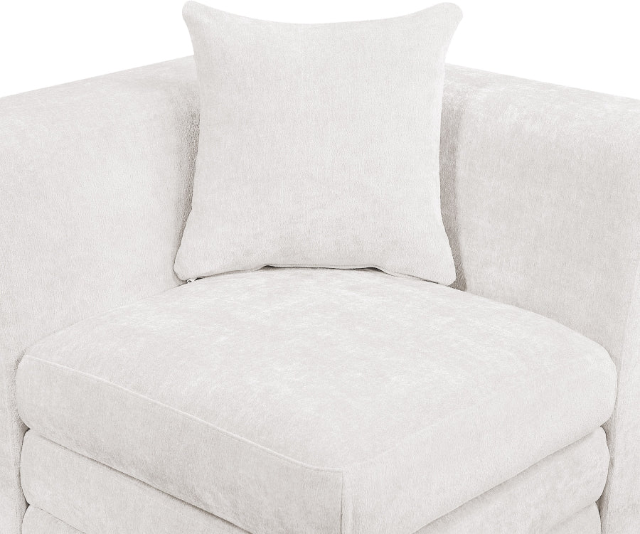Stellar Chenille Fabric Upholstered Modular Accent Chair - Image 5