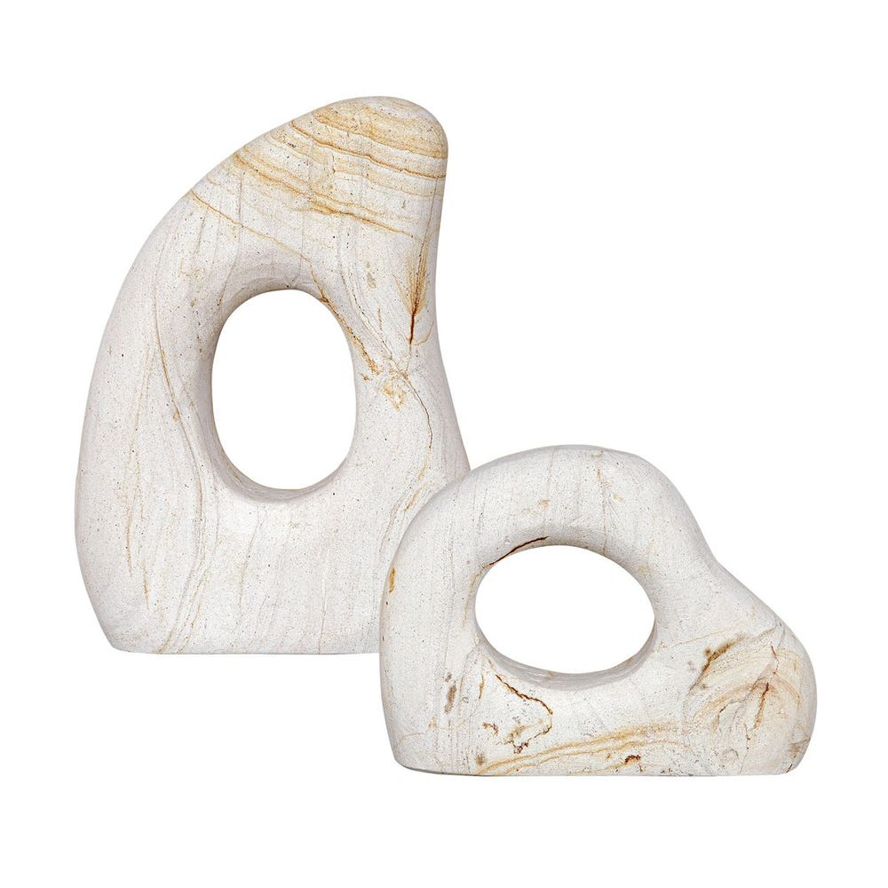Stone Flow Outdoor Sculptures, S/2 - Image 6