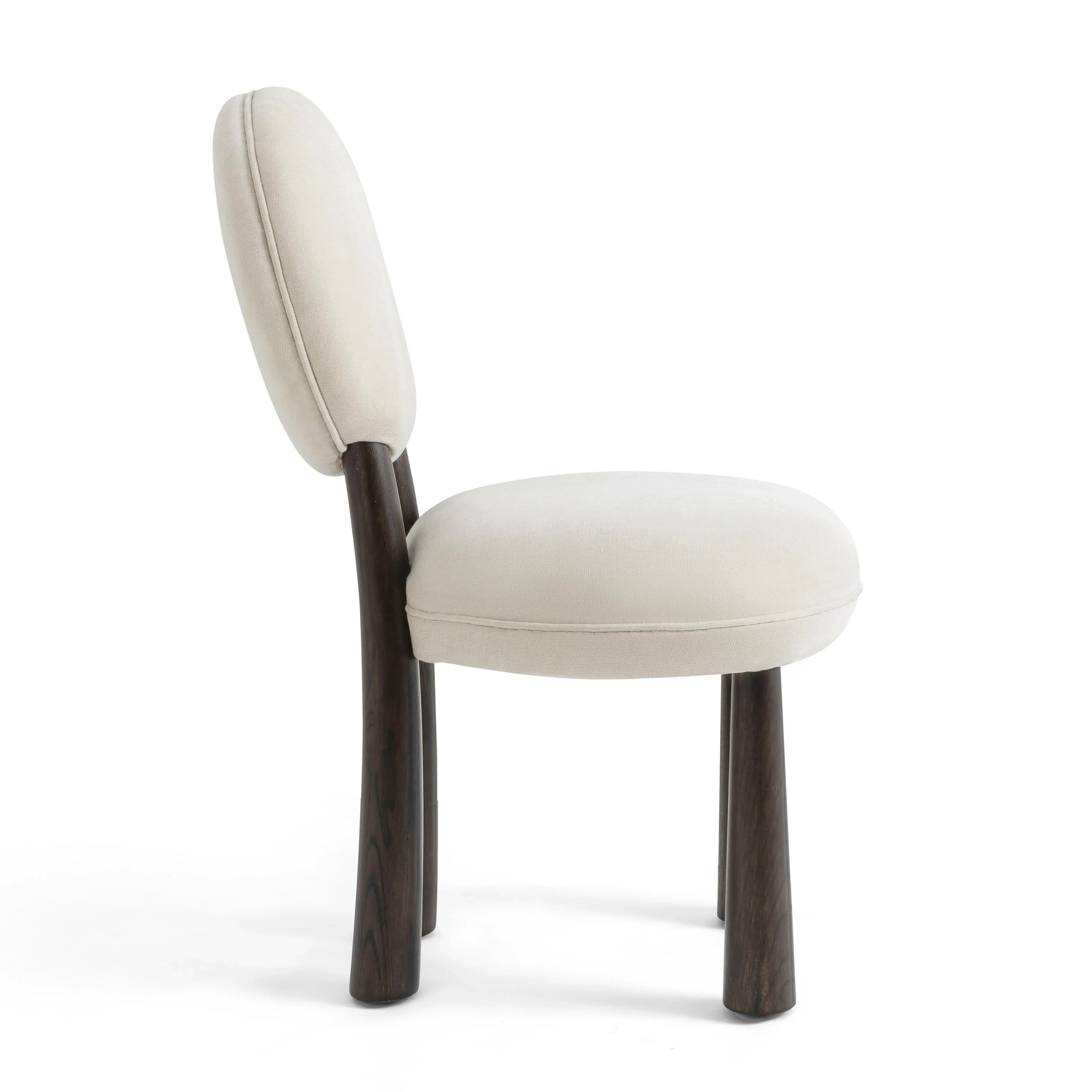 Sulley Cream Performance Chenille Dining Chair - Image 4
