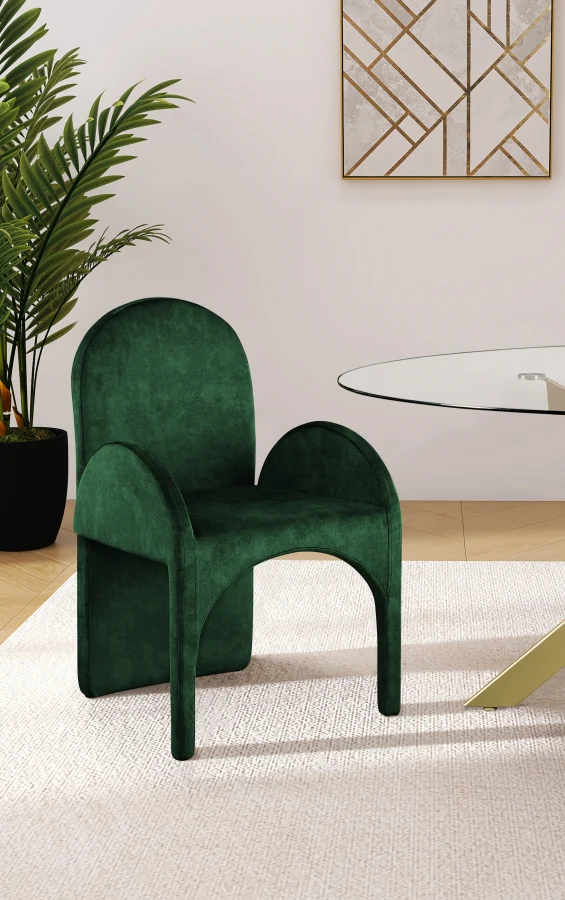 Summer Velvet Upholstered Dining Arm Chair - Image 27