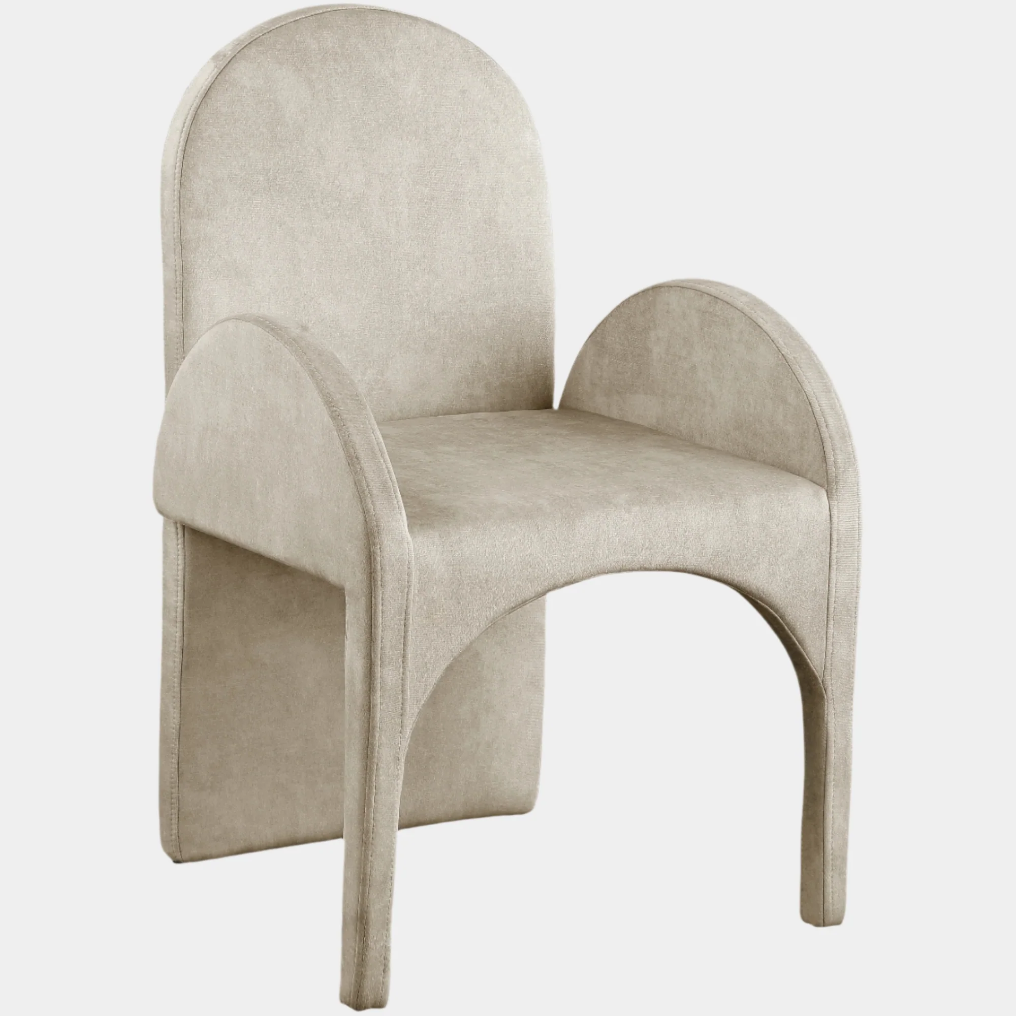 Summer Velvet Upholstered Dining Arm Chair - Image 41