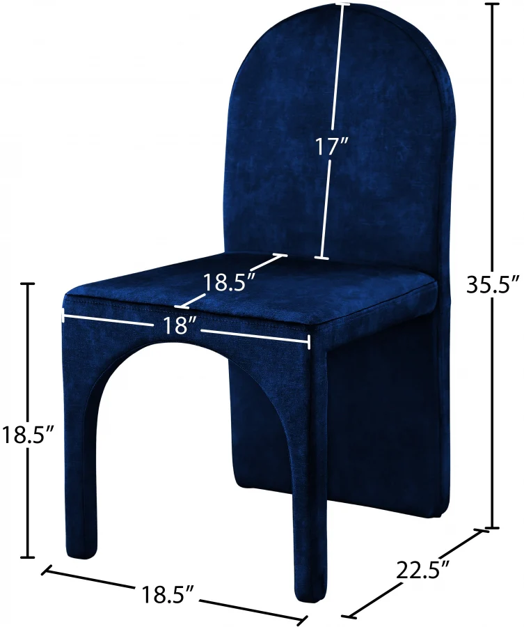 Summer Velvet Upholstered Dining Side Chair - Image 23