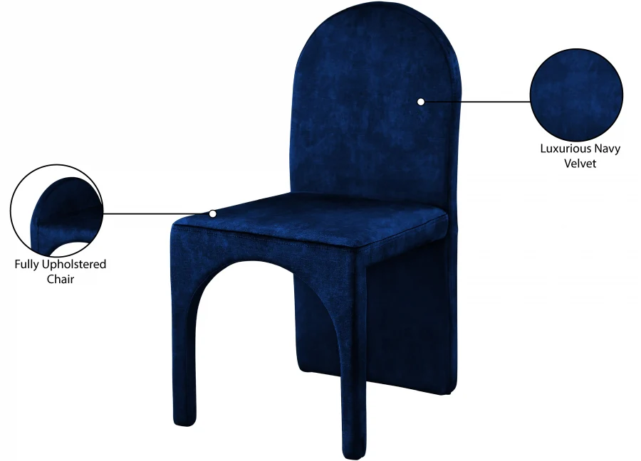 Summer Velvet Upholstered Dining Side Chair - Image 25