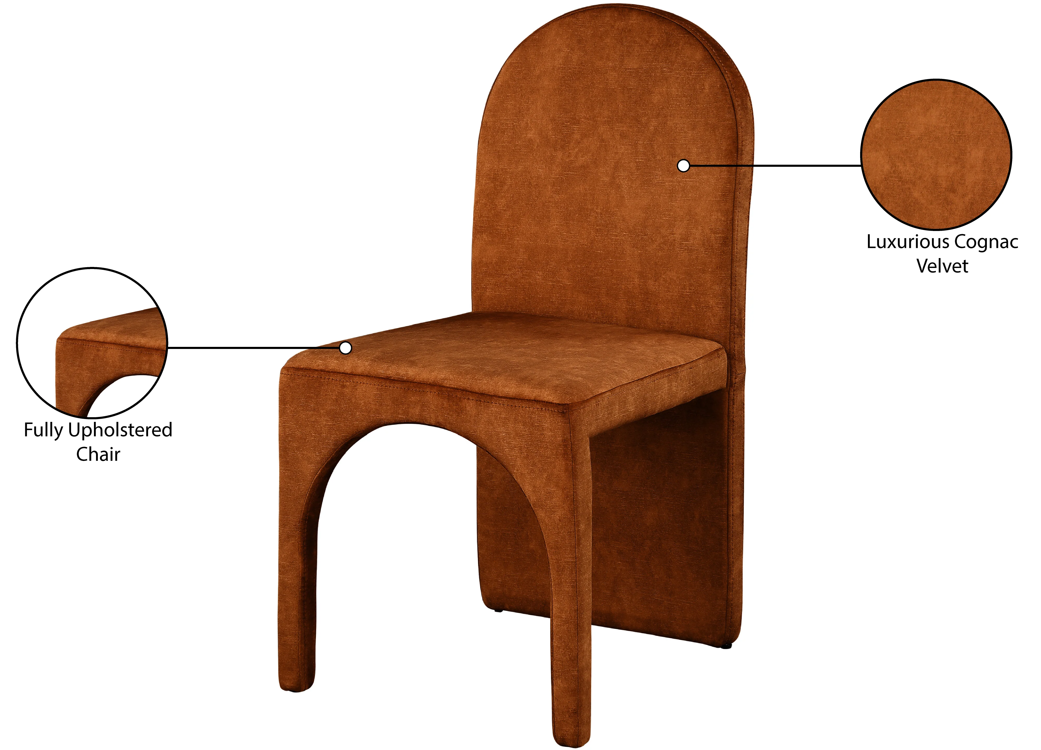 Summer Velvet Upholstered Dining Side Chair - Image 41