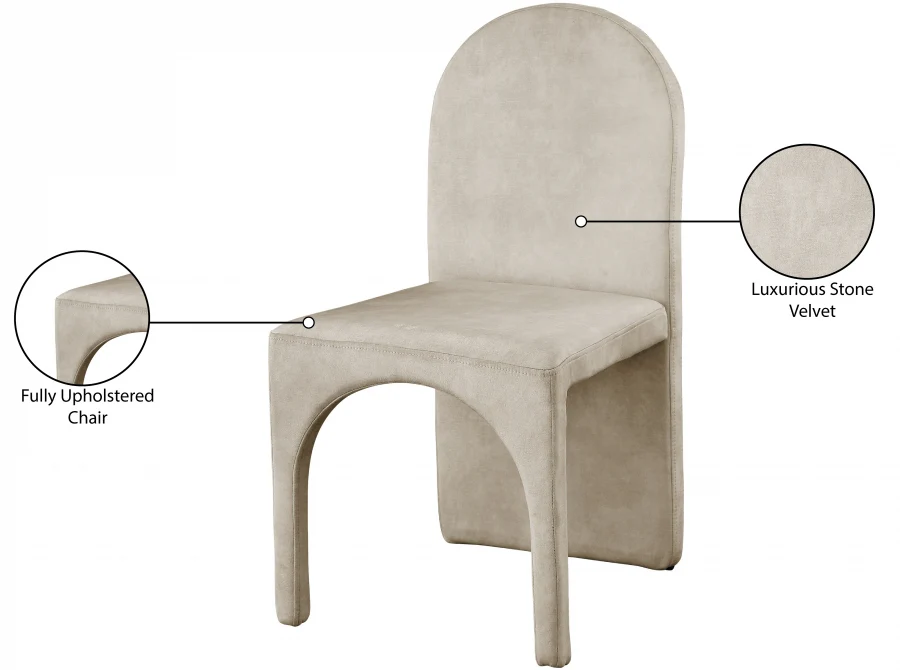 Summer Velvet Upholstered Dining Side Chair - Image 49