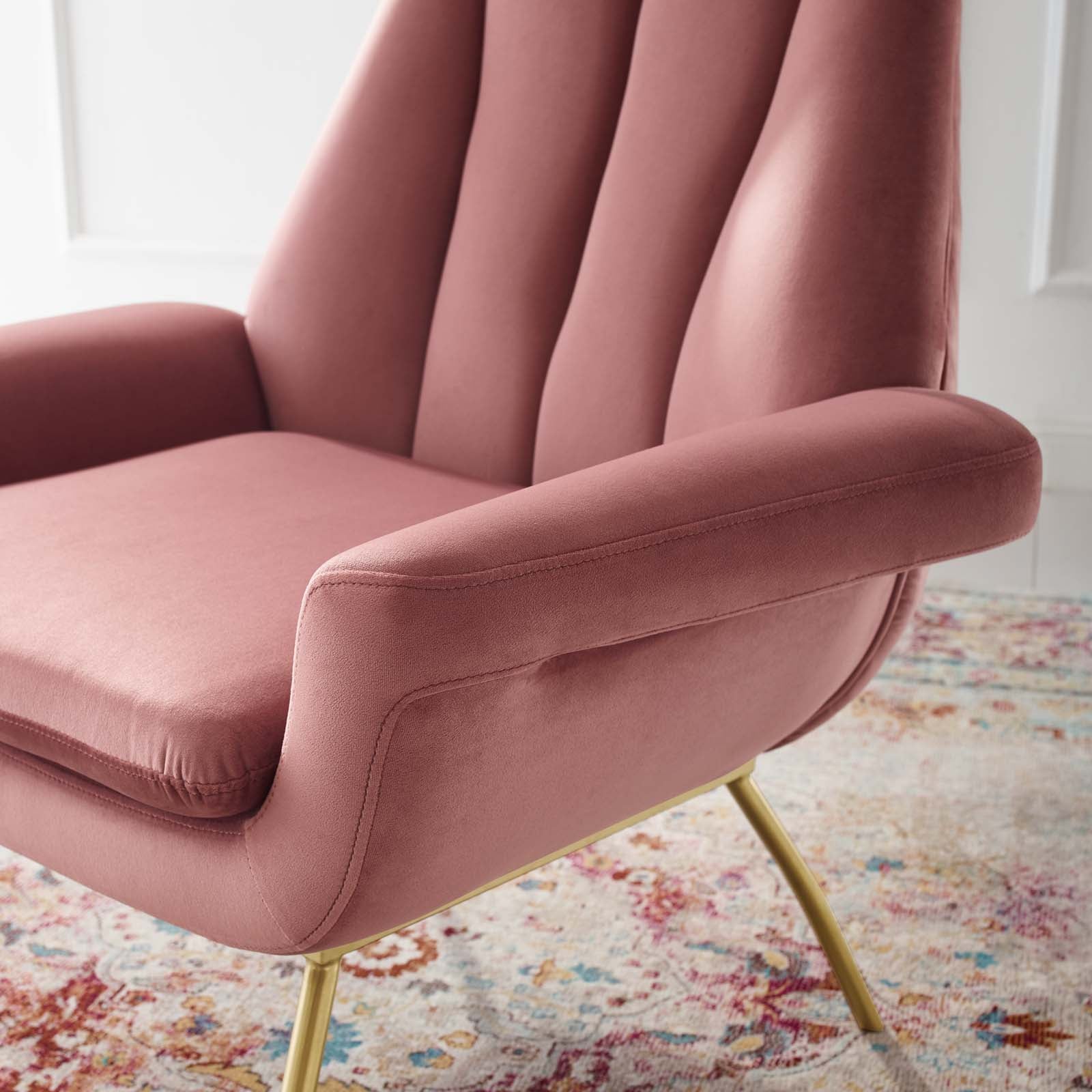 Summit Accent Performance Velvet Armchair - Image 2