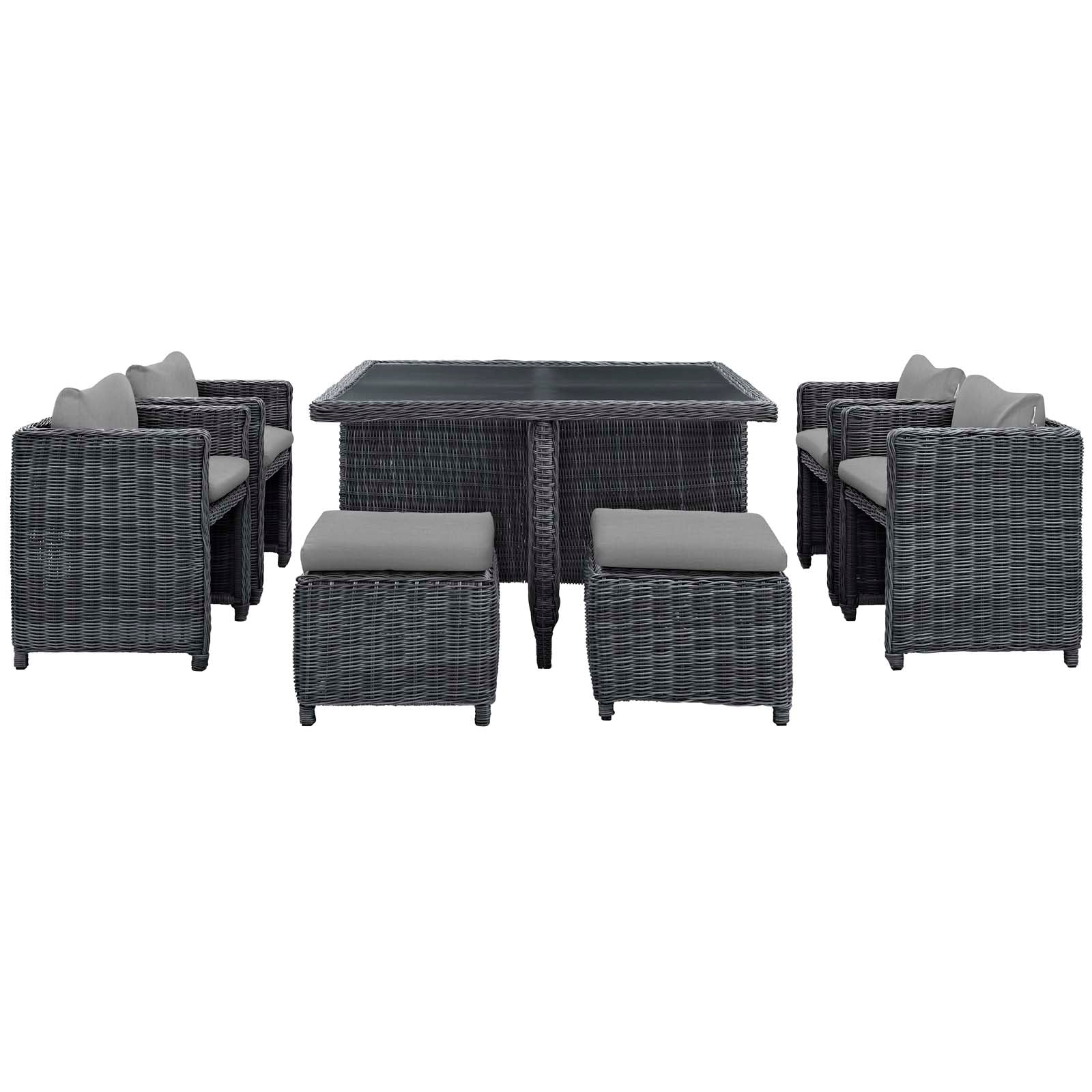 Summon 9 Piece Outdoor Patio Sunbrella® Dining Set - Image 13