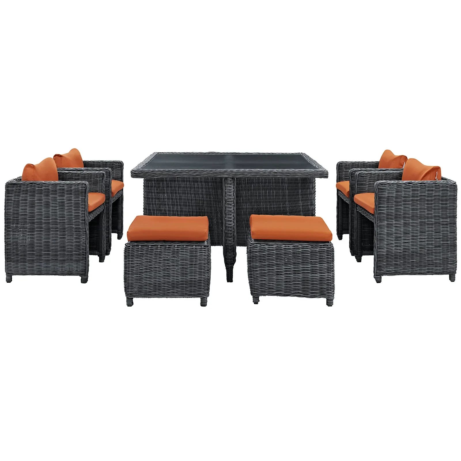 Summon 9 Piece Outdoor Patio Sunbrella® Dining Set - Image 18