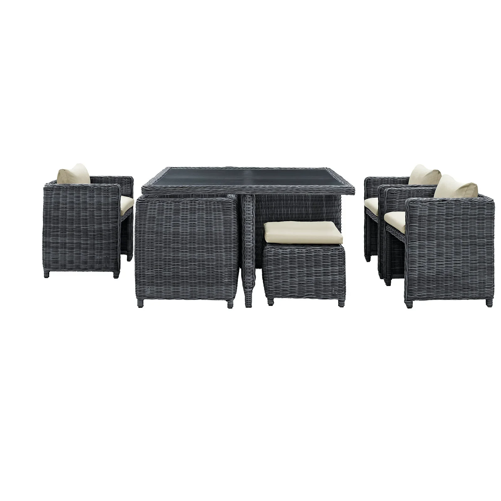 Summon 9 Piece Outdoor Patio Sunbrella® Dining Set - Image 9