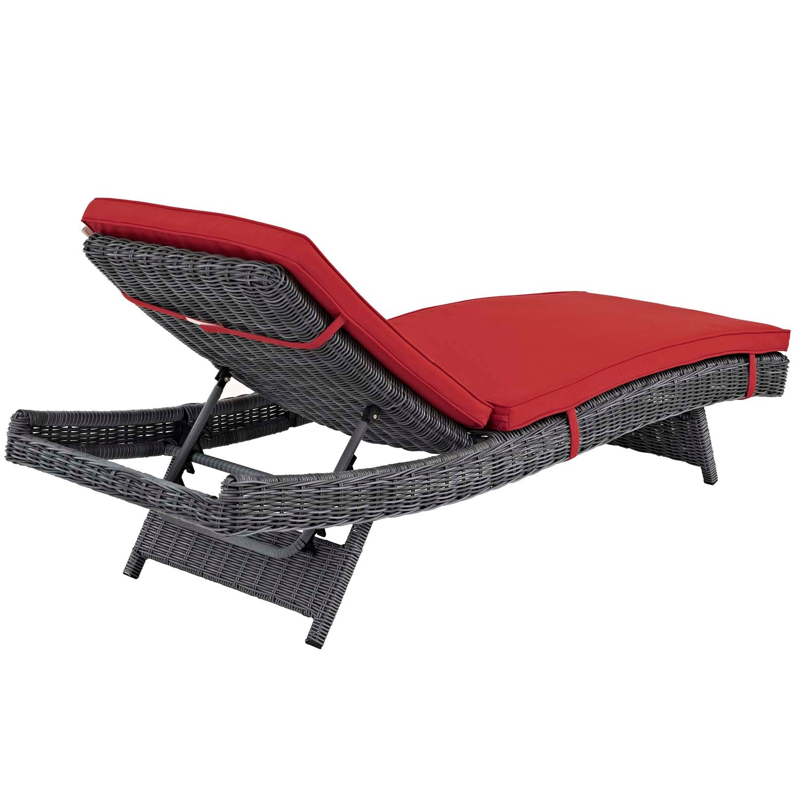 Summon Outdoor Patio Sunbrella® Chaise in Canvas Red - Image 4