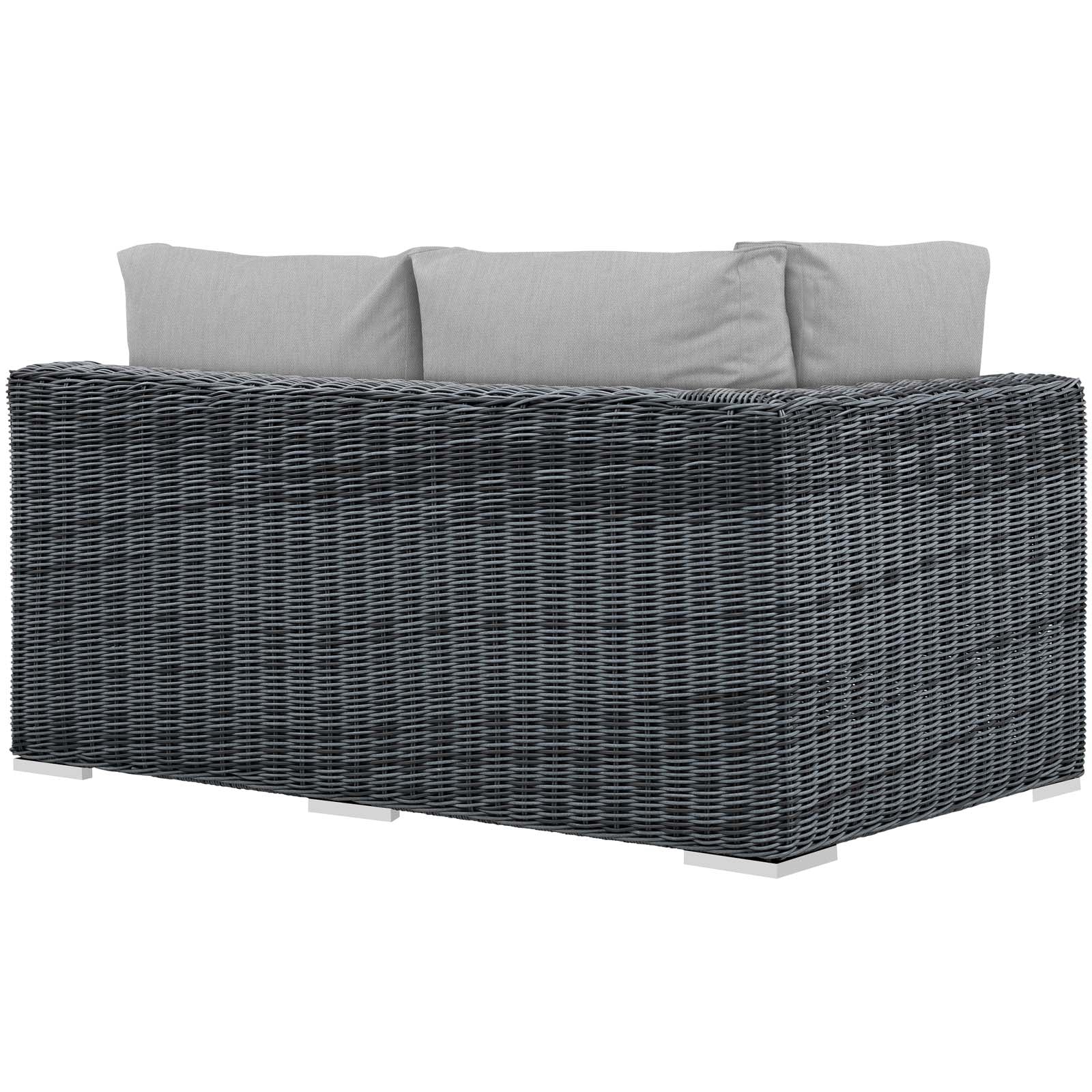 Summon Outdoor Patio Sunbrella® Left Arm Loveseat - Image 3