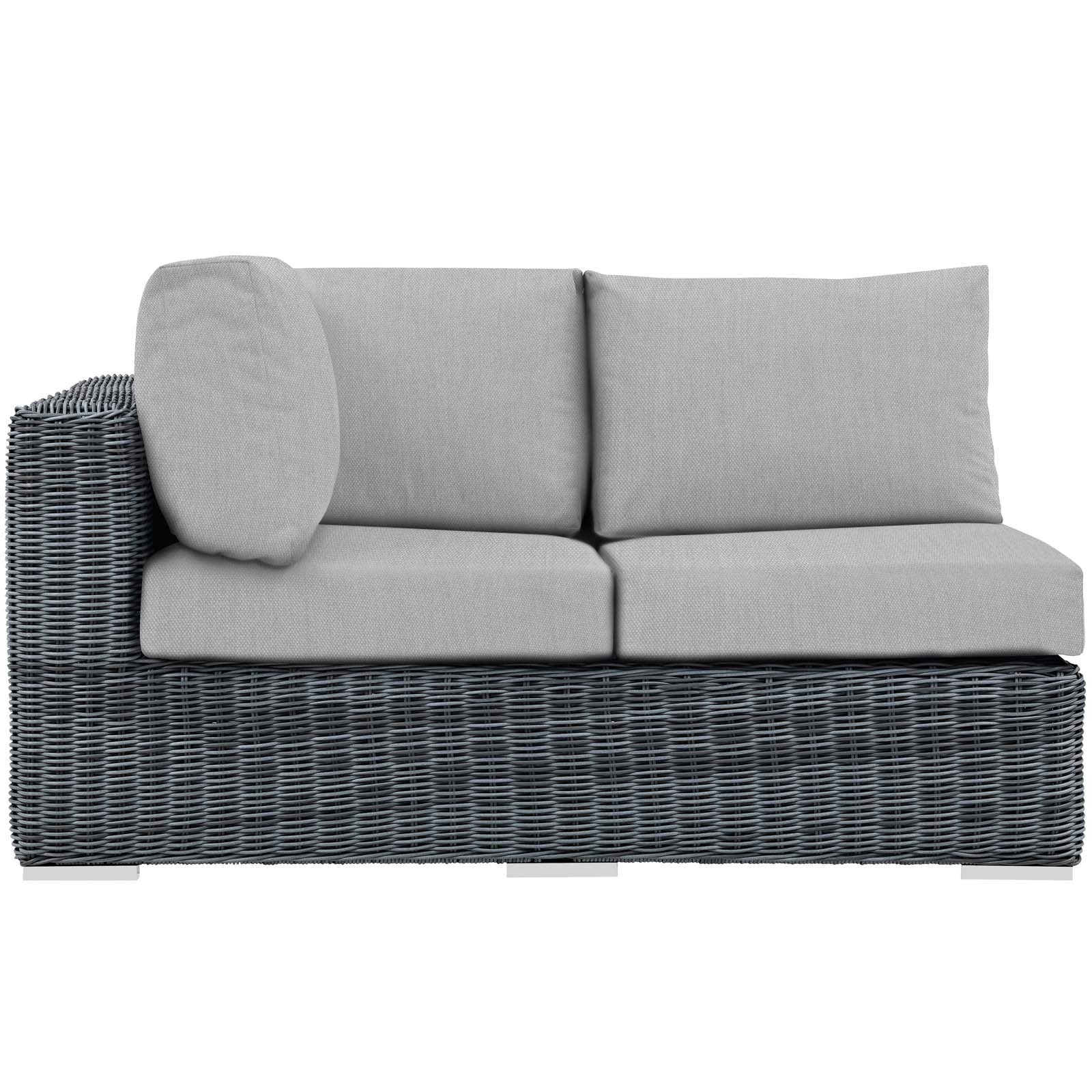 Summon Outdoor Patio Sunbrella® Left Arm Loveseat - Image 4