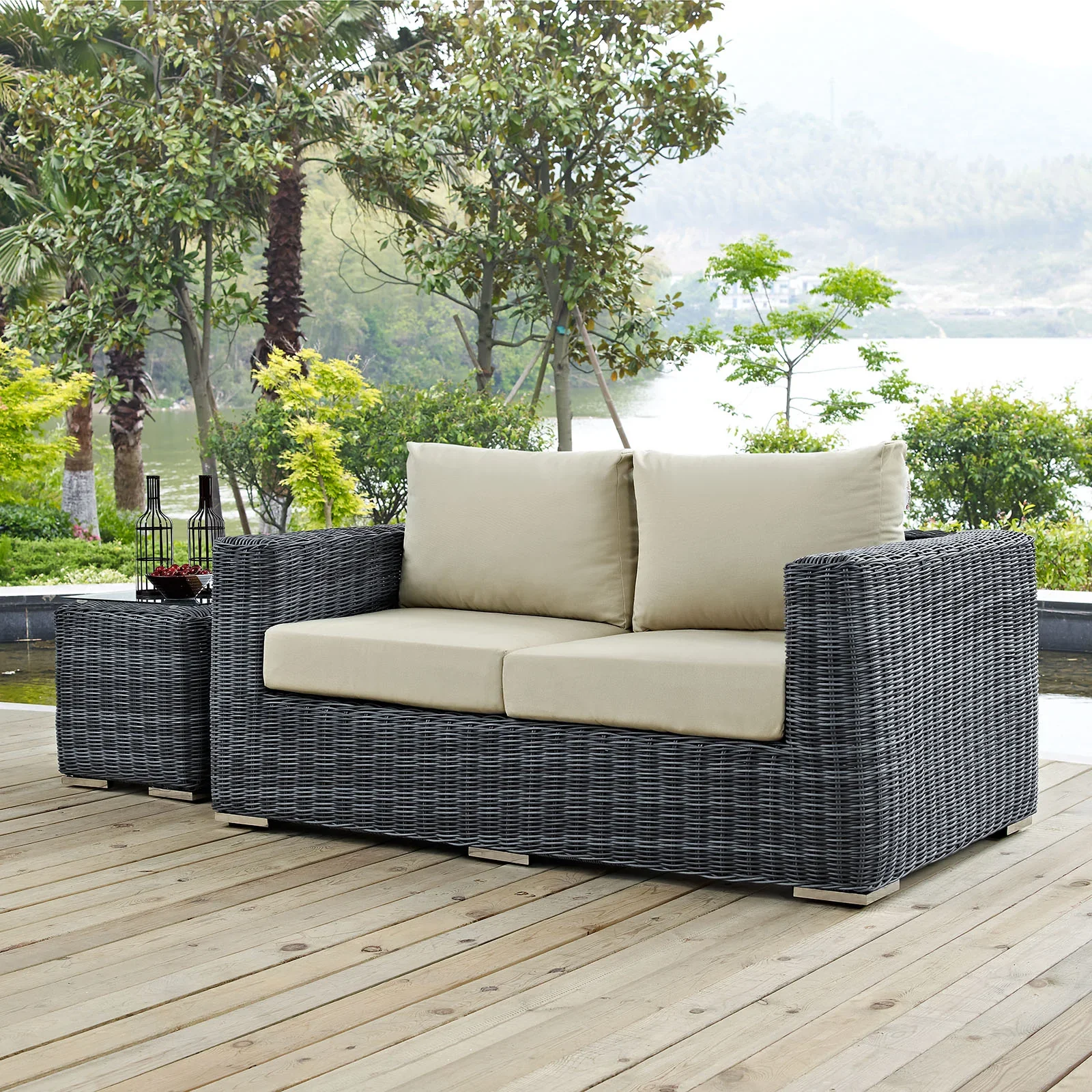 Summon Outdoor Patio Sunbrella® Loveseat - Image 12