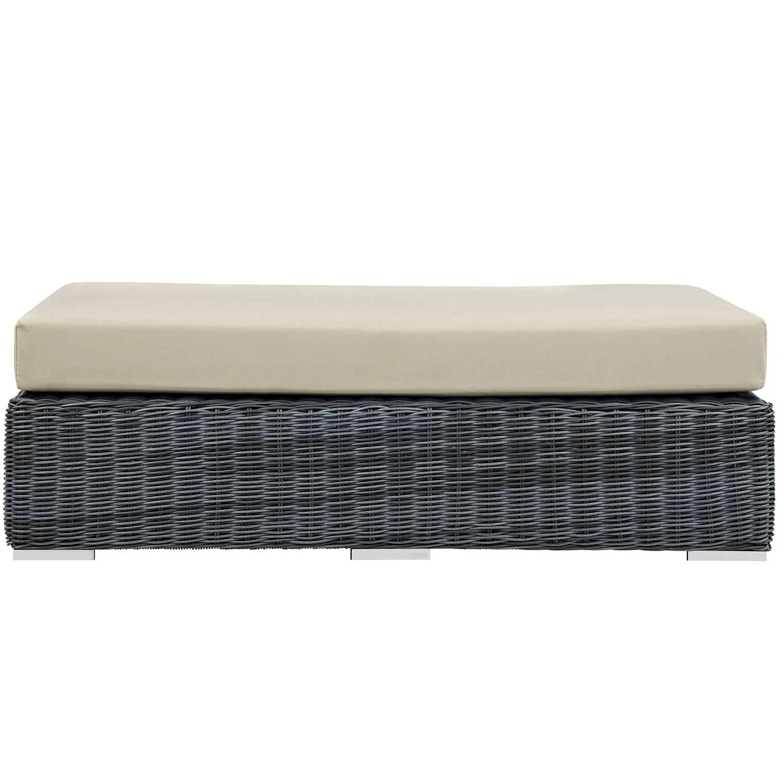 Summon Outdoor Patio Sunbrella® Rectangle Ottoman - Image 4