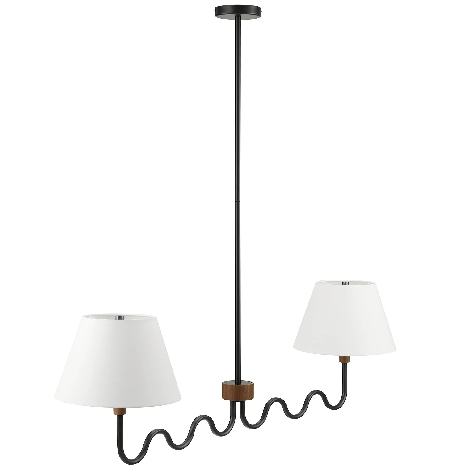 Sunlit Squiggle 2-Arm Pendant Light - Image 14