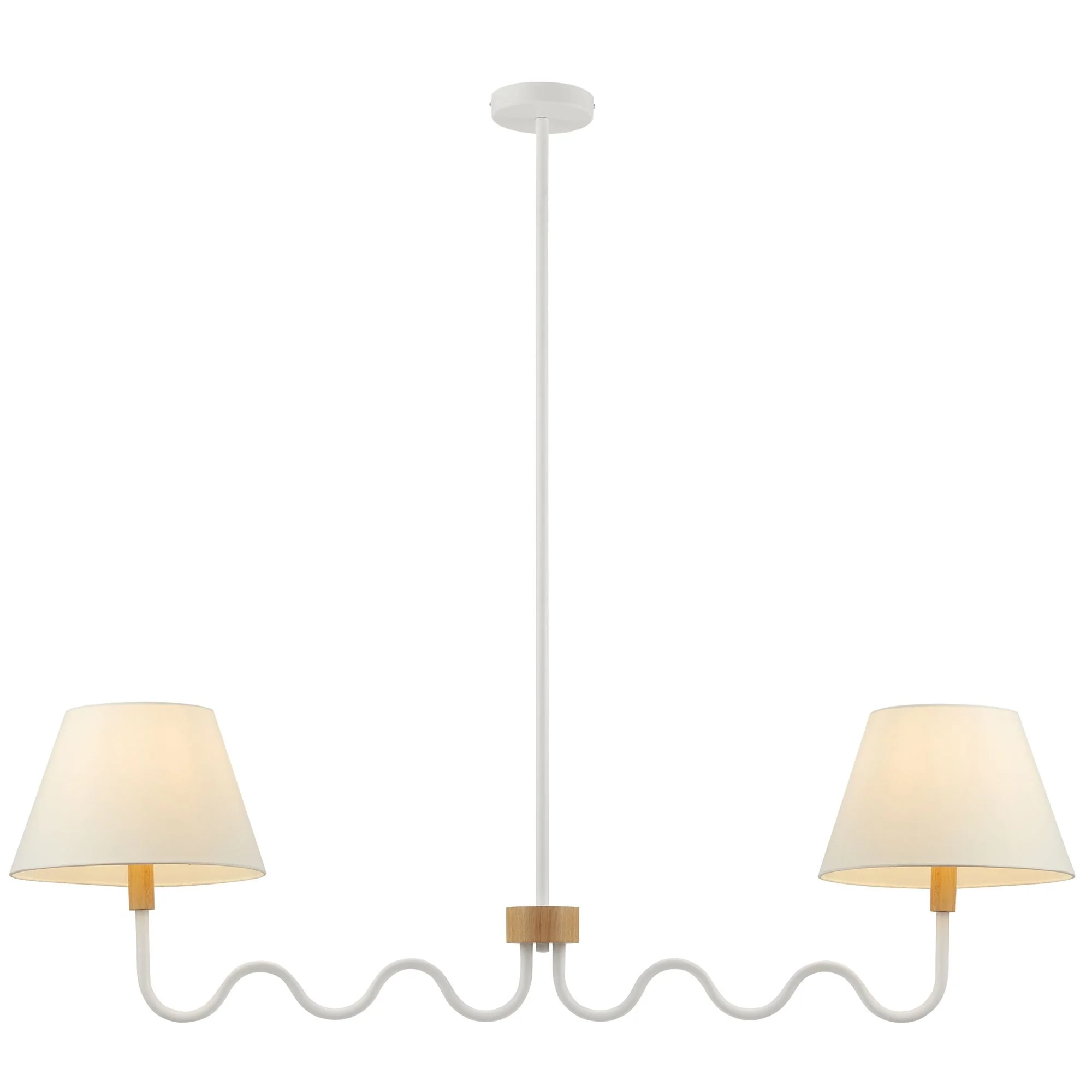 Sunlit Squiggle 2-Arm Pendant Light - Image 4