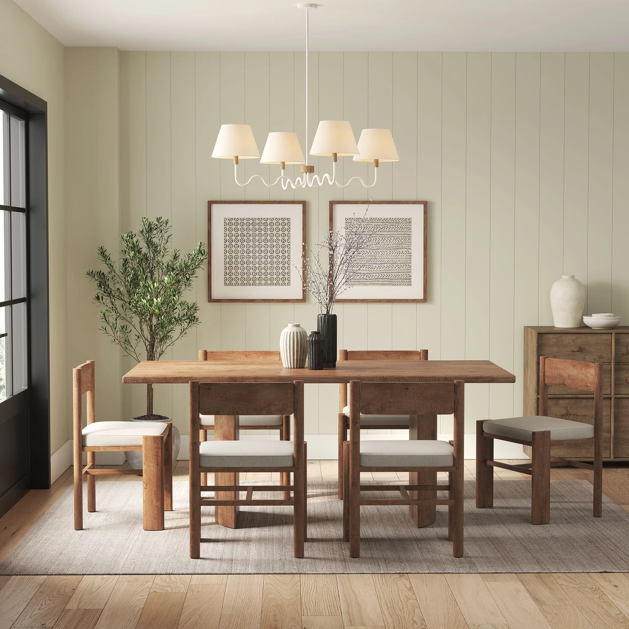 Sunlit Squiggle 4-Arm Pendant Light - Image 2