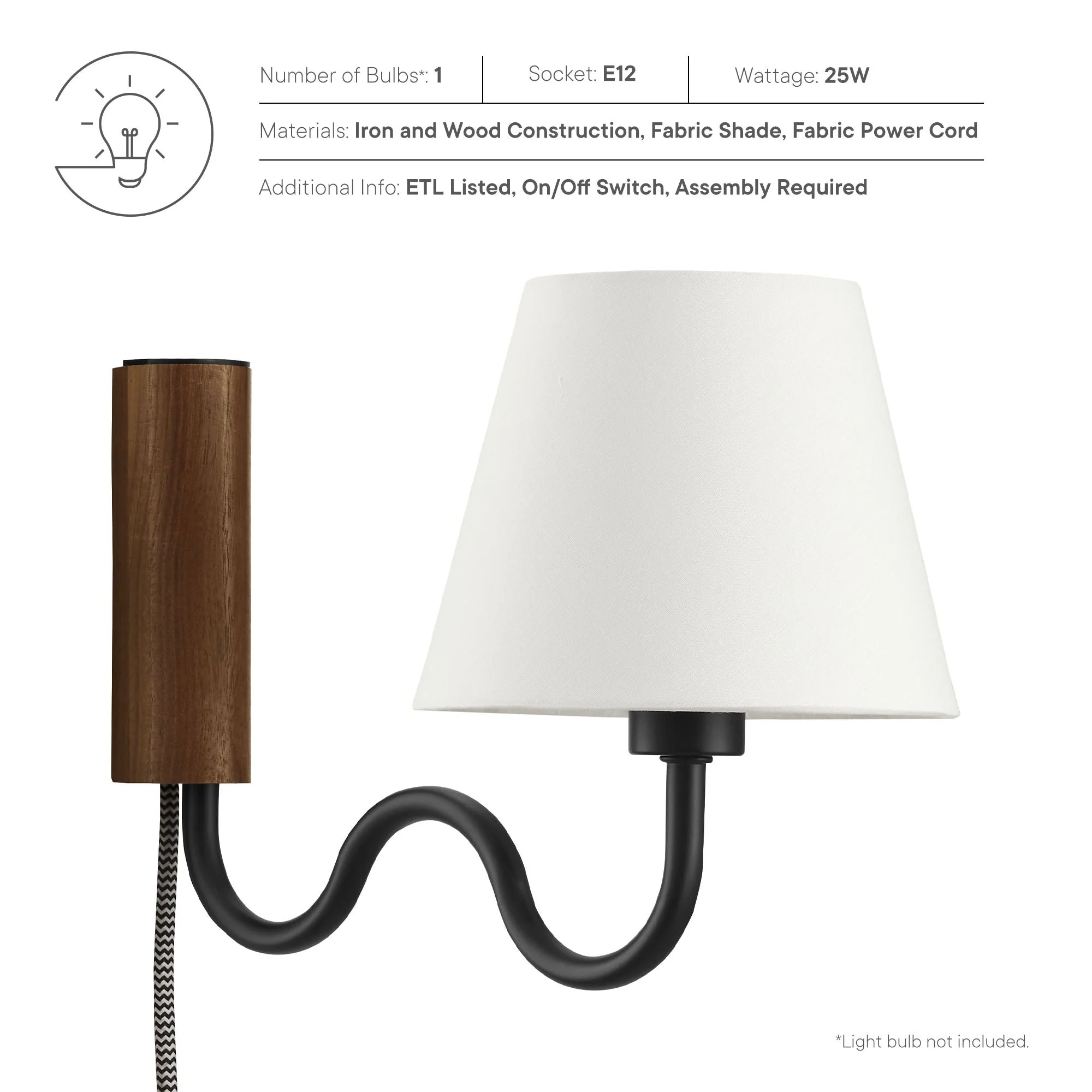 Sunlit Squiggle Arm Wall Sconce - Image 20