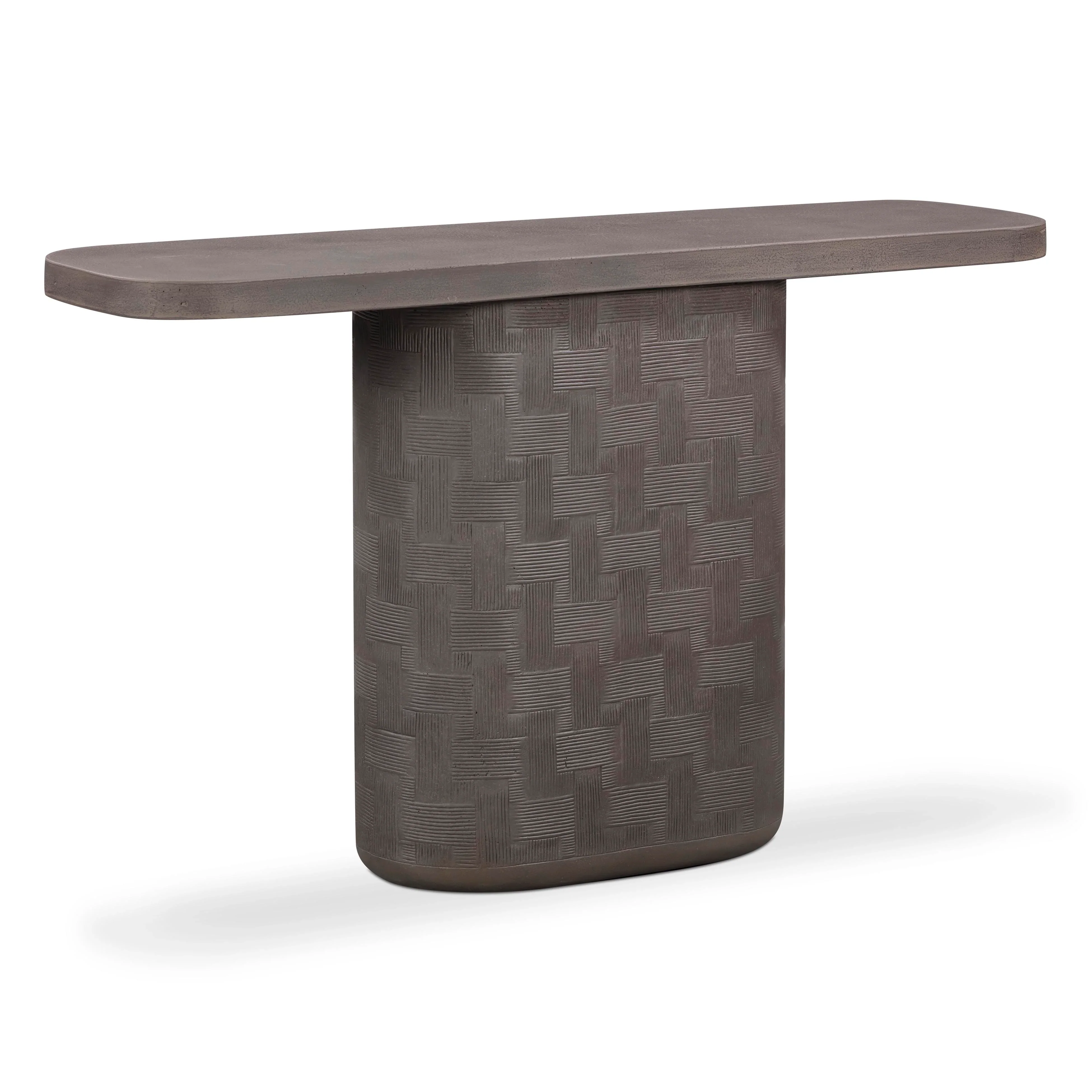 Suraya 55" Indoor/Outdoor Concrete Console Table - Image 21
