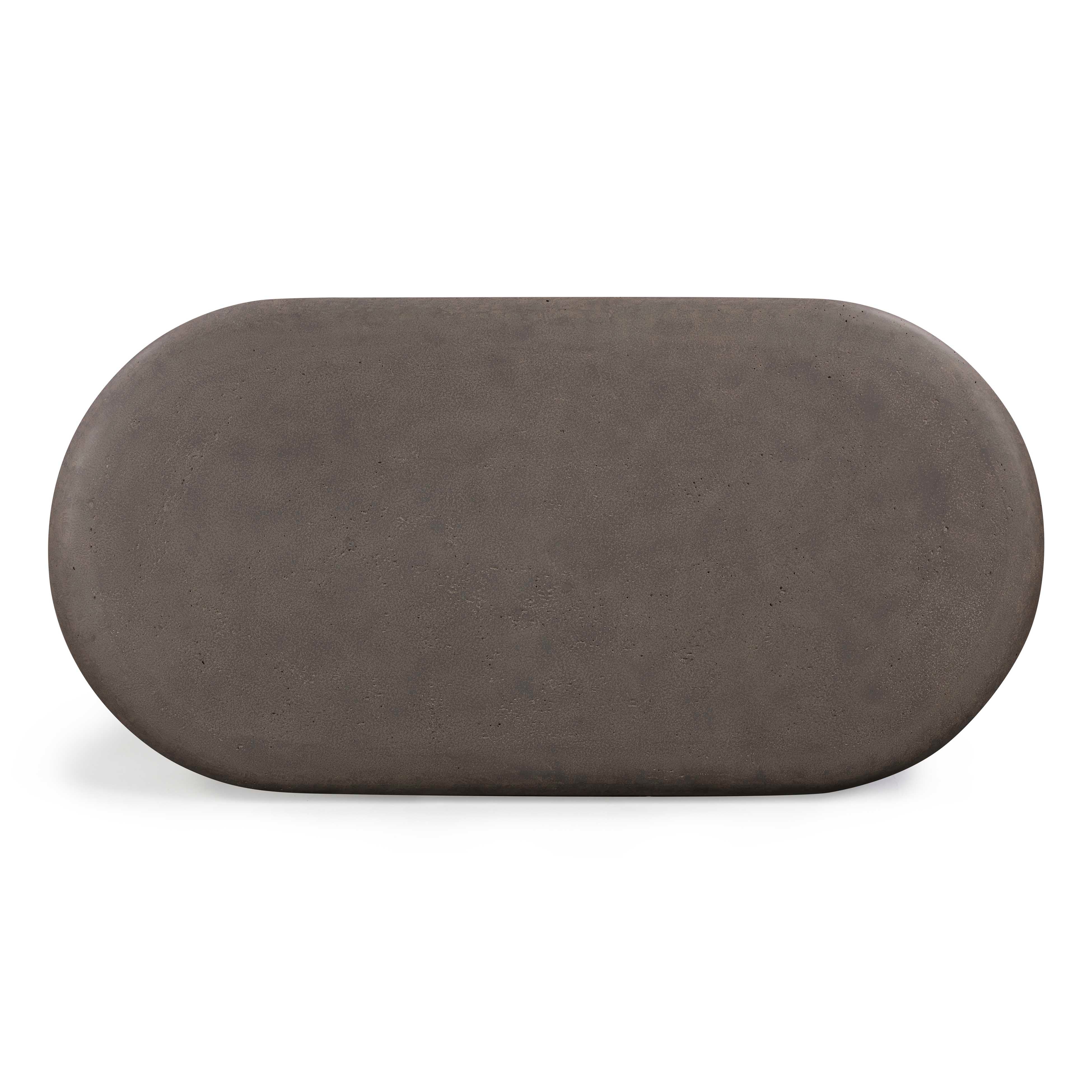 Suraya 55" Indoor/Outdoor Concrete Rounded Coffee Table - Image 22