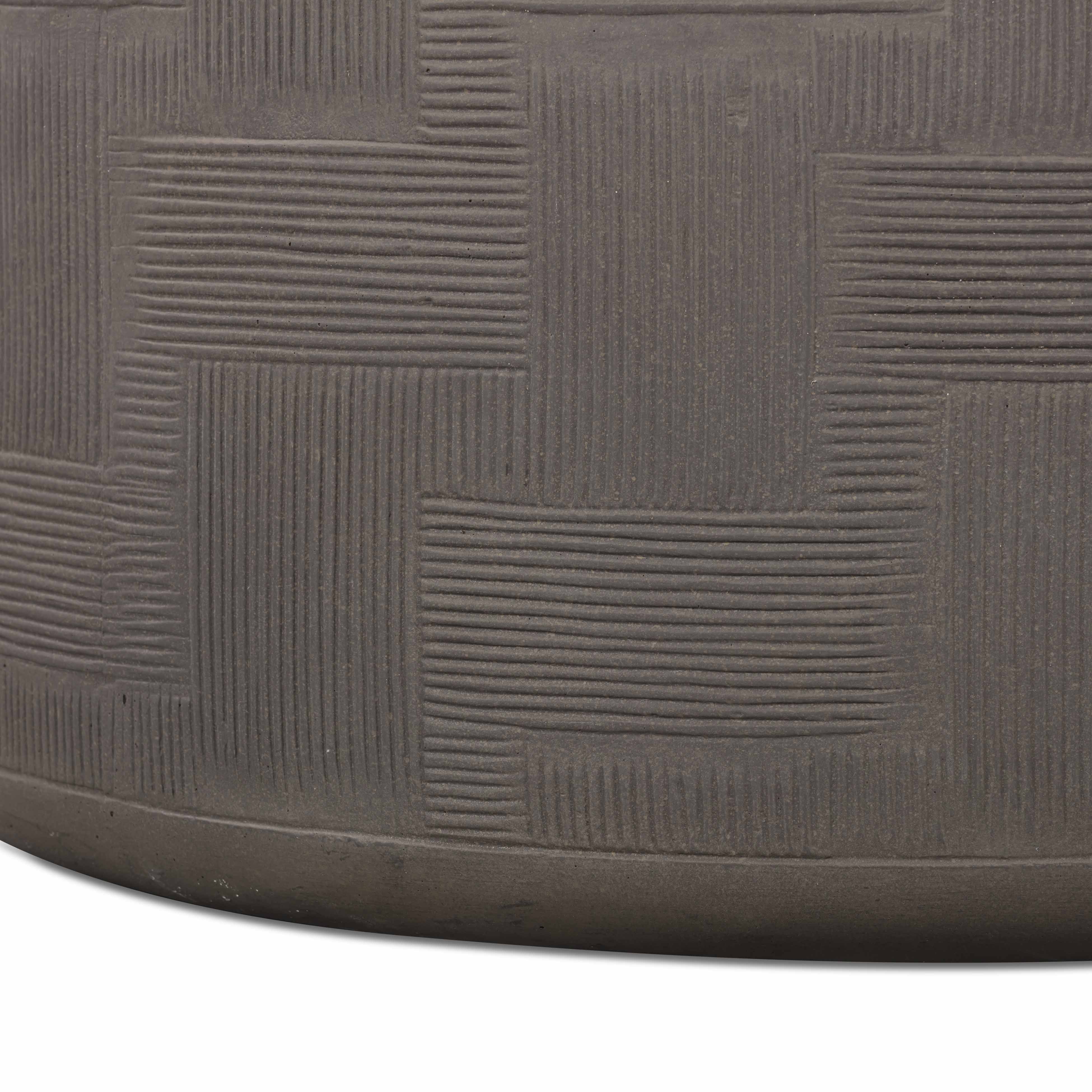 Suraya 55" Indoor/Outdoor Concrete Rounded Coffee Table - Image 25