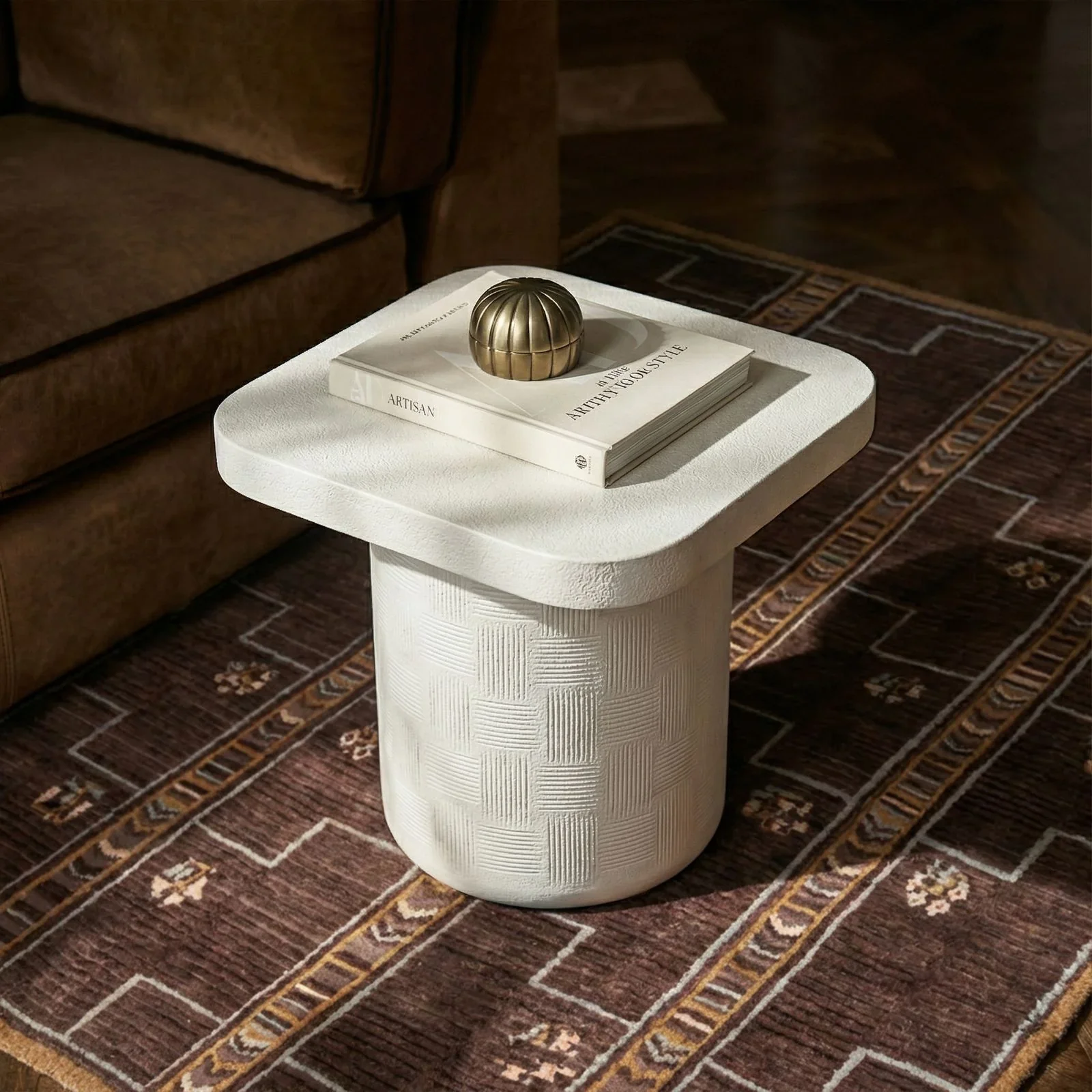 Suraya Indoor/Outdoor Concrete Side Table - Image 2