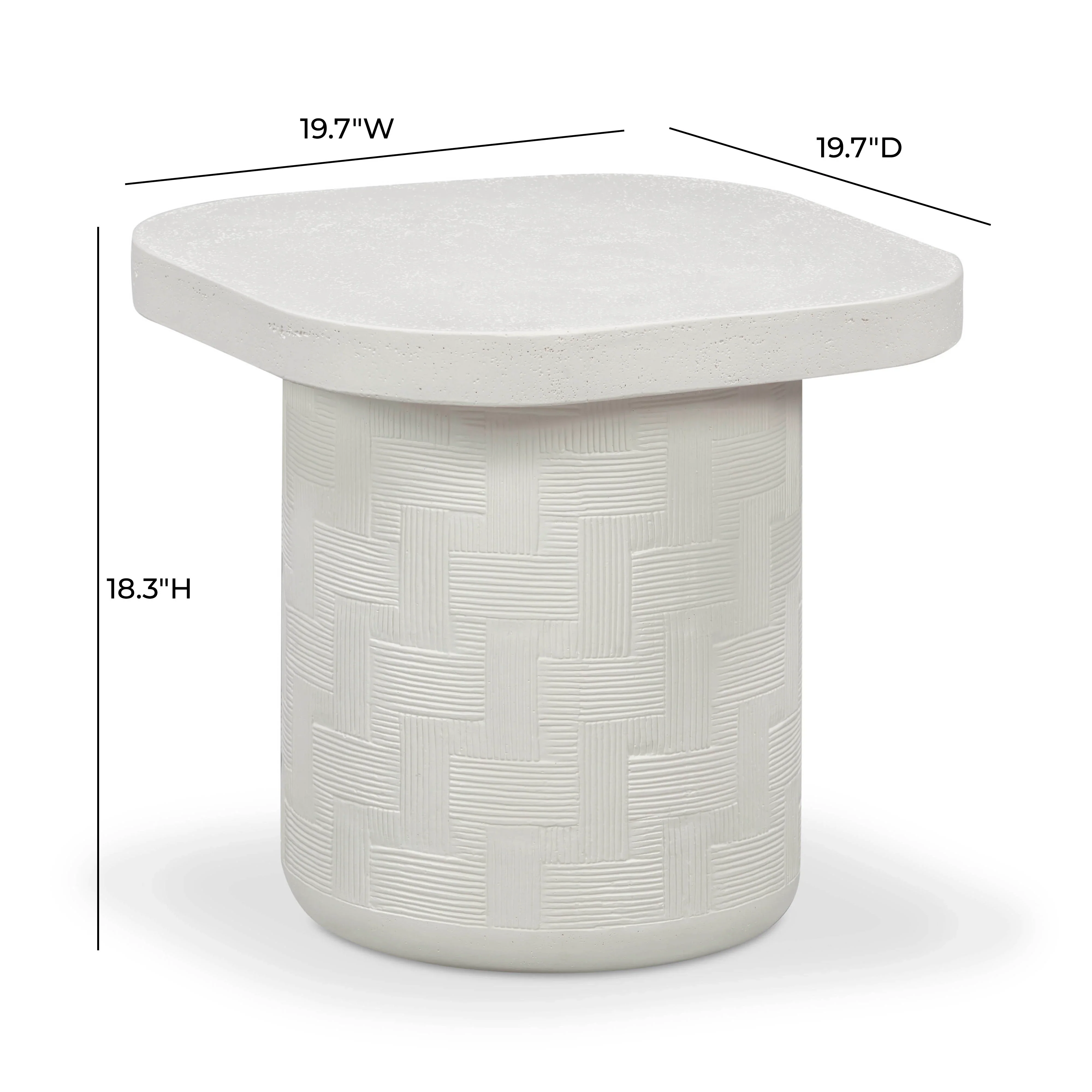 Suraya Indoor/Outdoor Concrete Side Table - Image 6