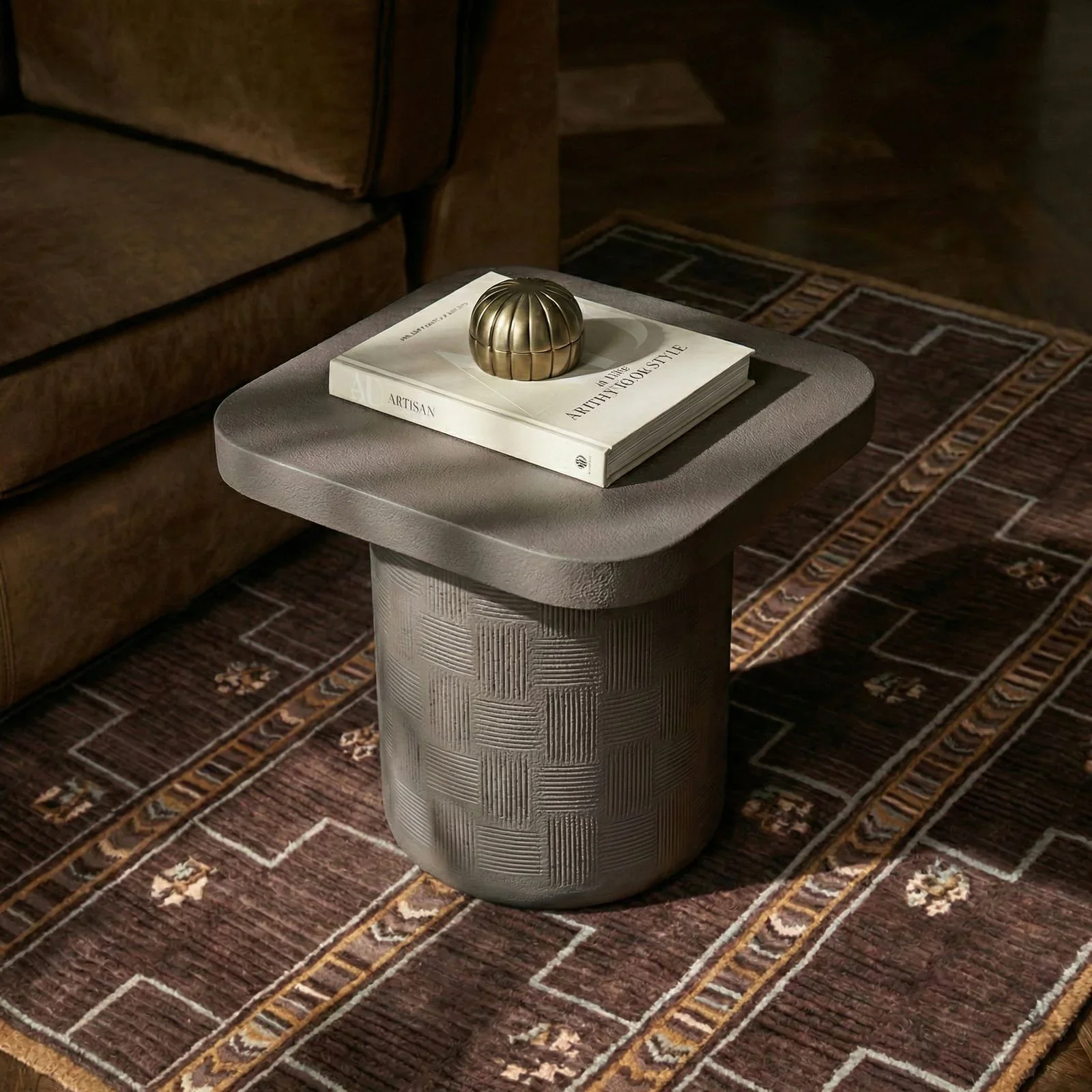Suraya Indoor/Outdoor Concrete Side Table - Image 9