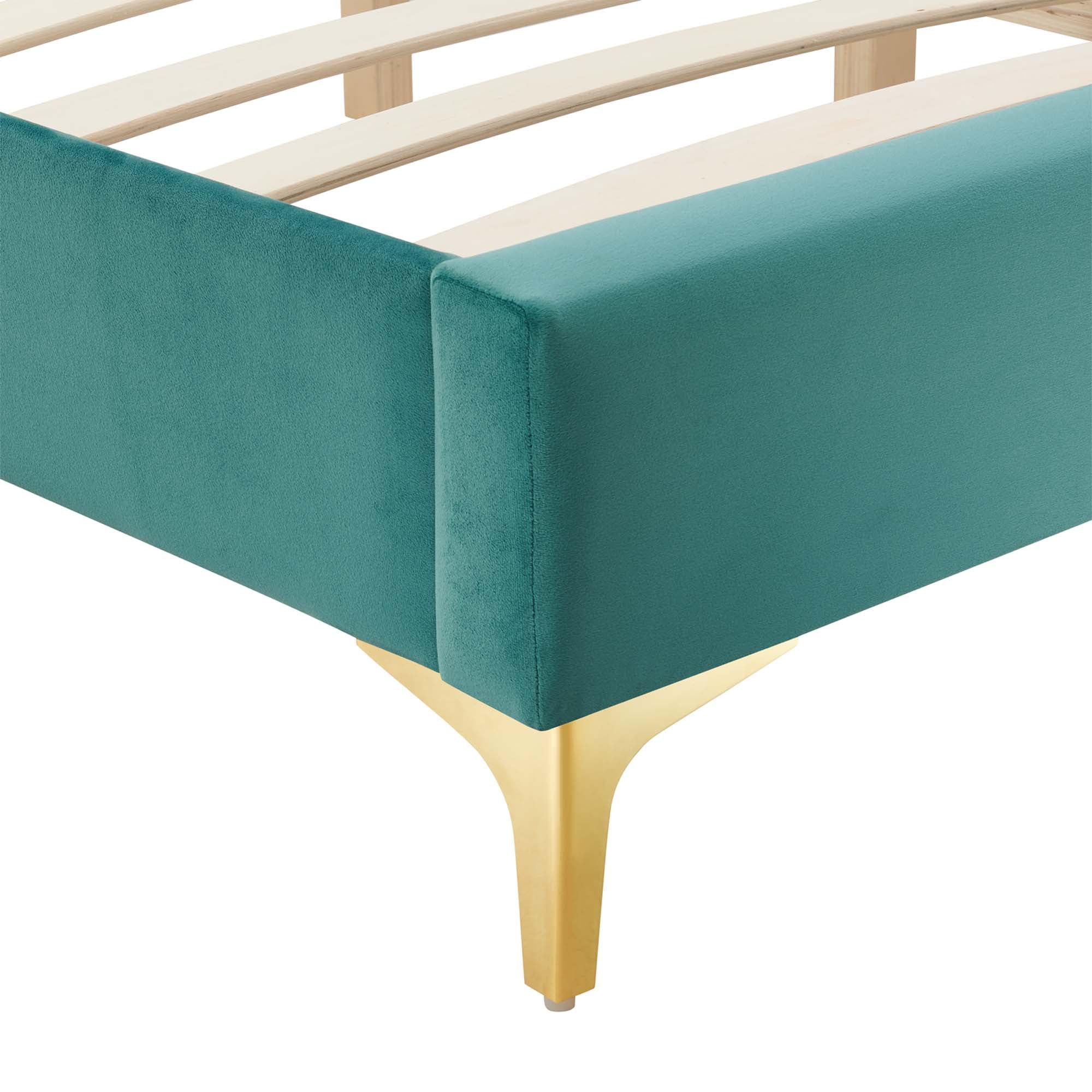 Sutton Performance Velvet Bed Frame - Image 33