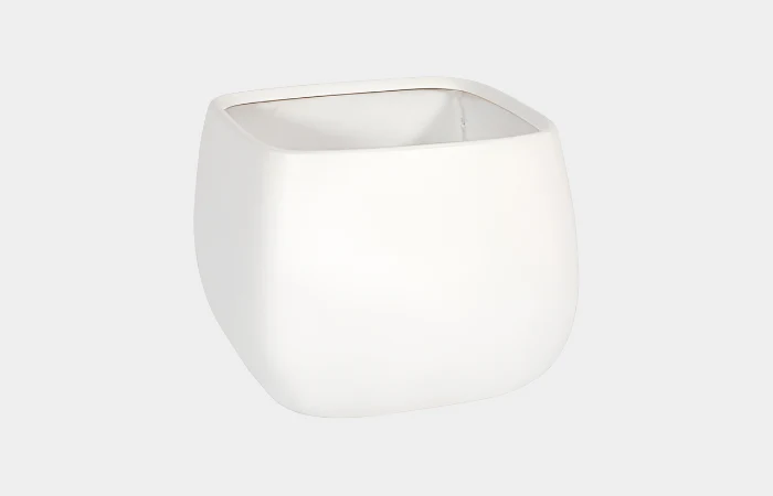 Swell Planter, Large, White