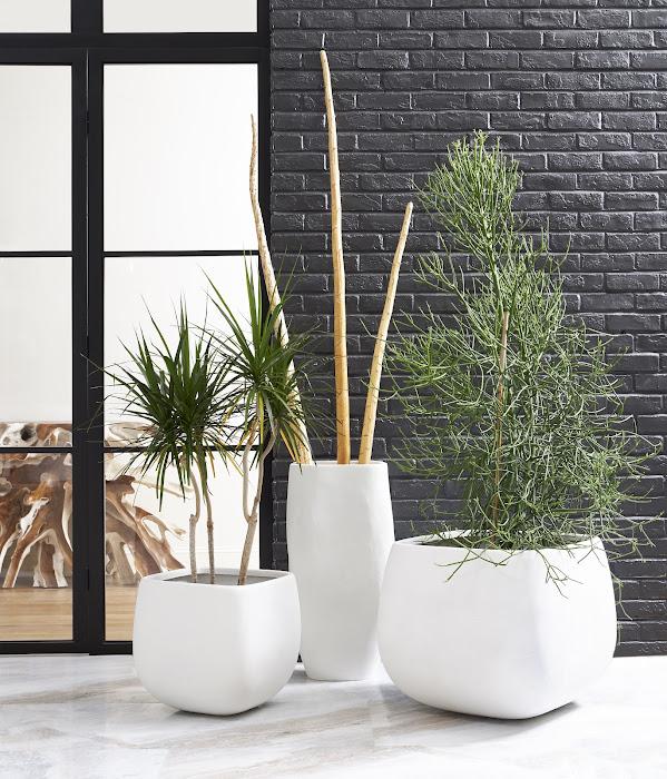 Swell Planter, Large, White - Image 2