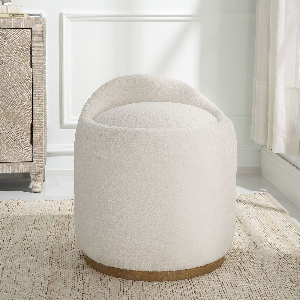 Swirl Swivel Ottoman - Image 3
