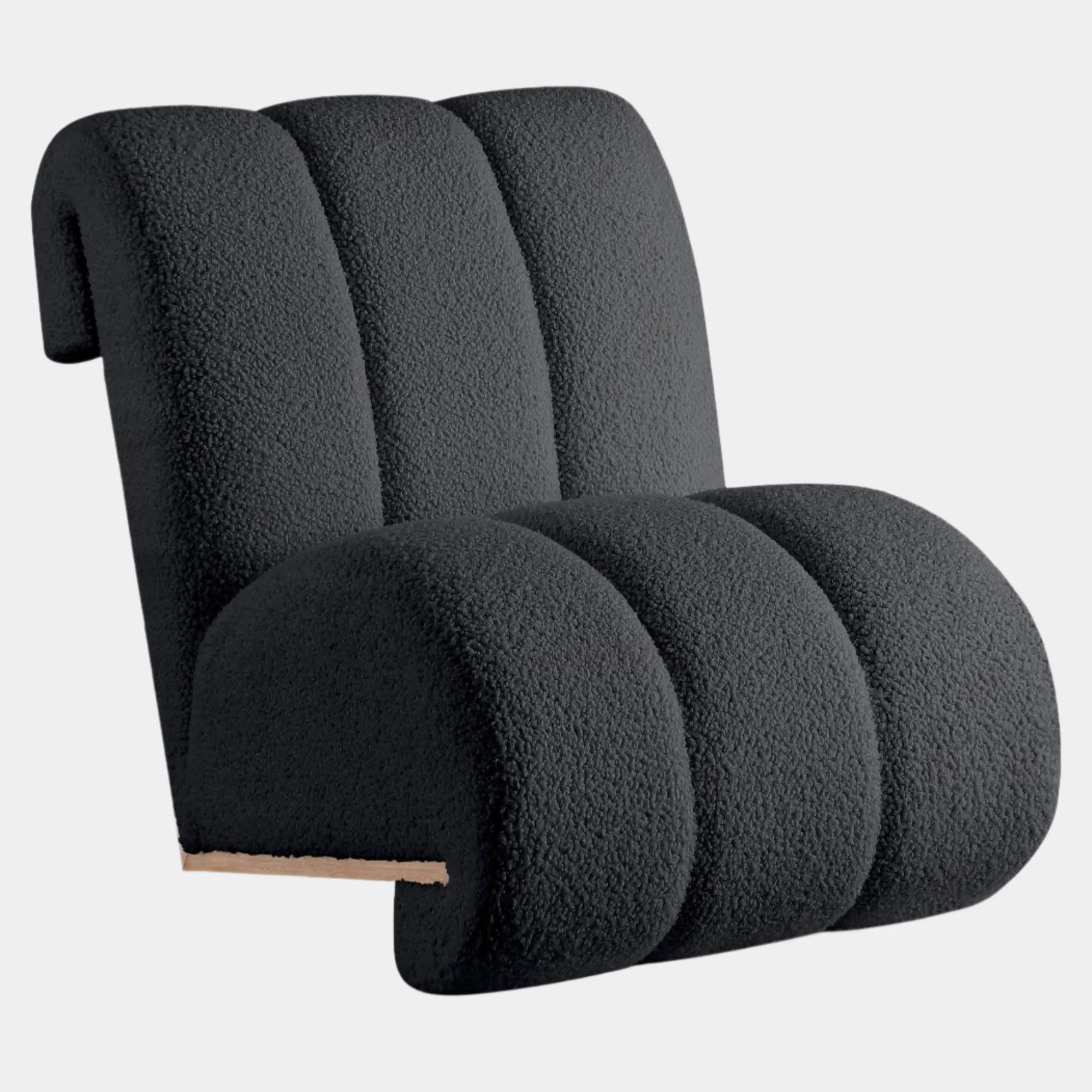 Swoon Faux Sheepskin Upholstered Accent Chair