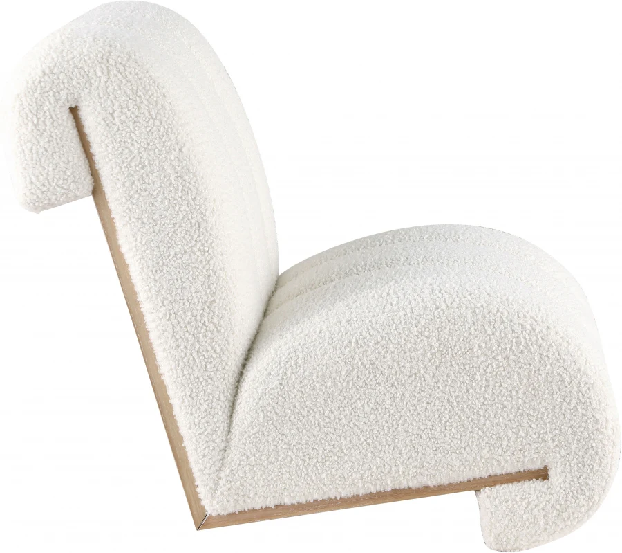 Swoon Faux Sheepskin Upholstered Accent Chair - Image 13