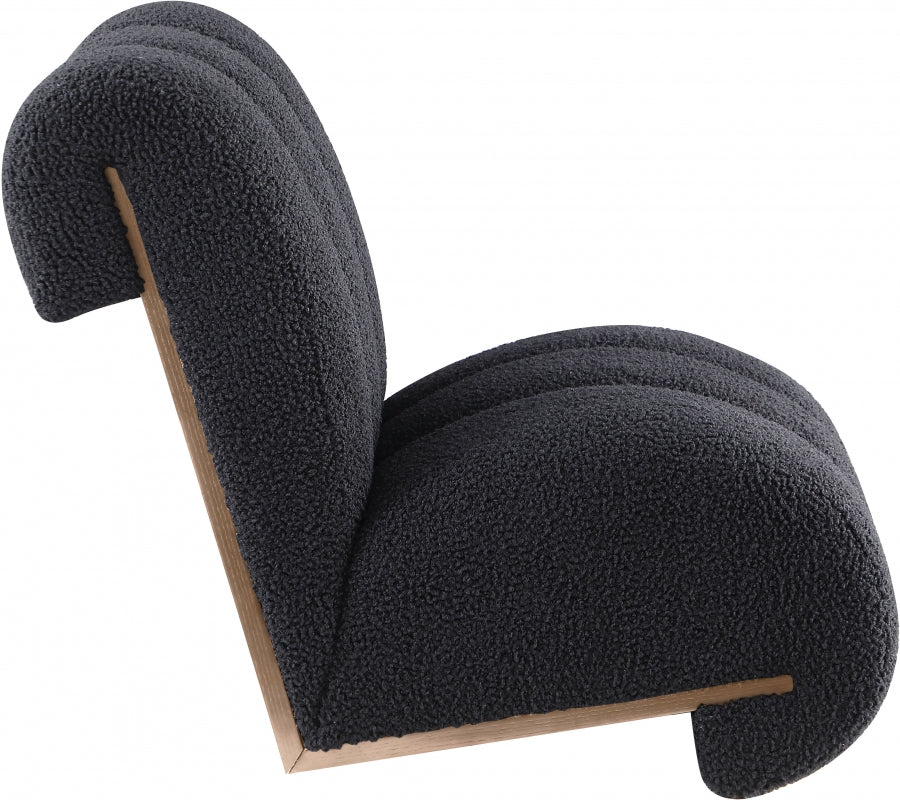 Swoon Faux Sheepskin Upholstered Accent Chair - Image 4