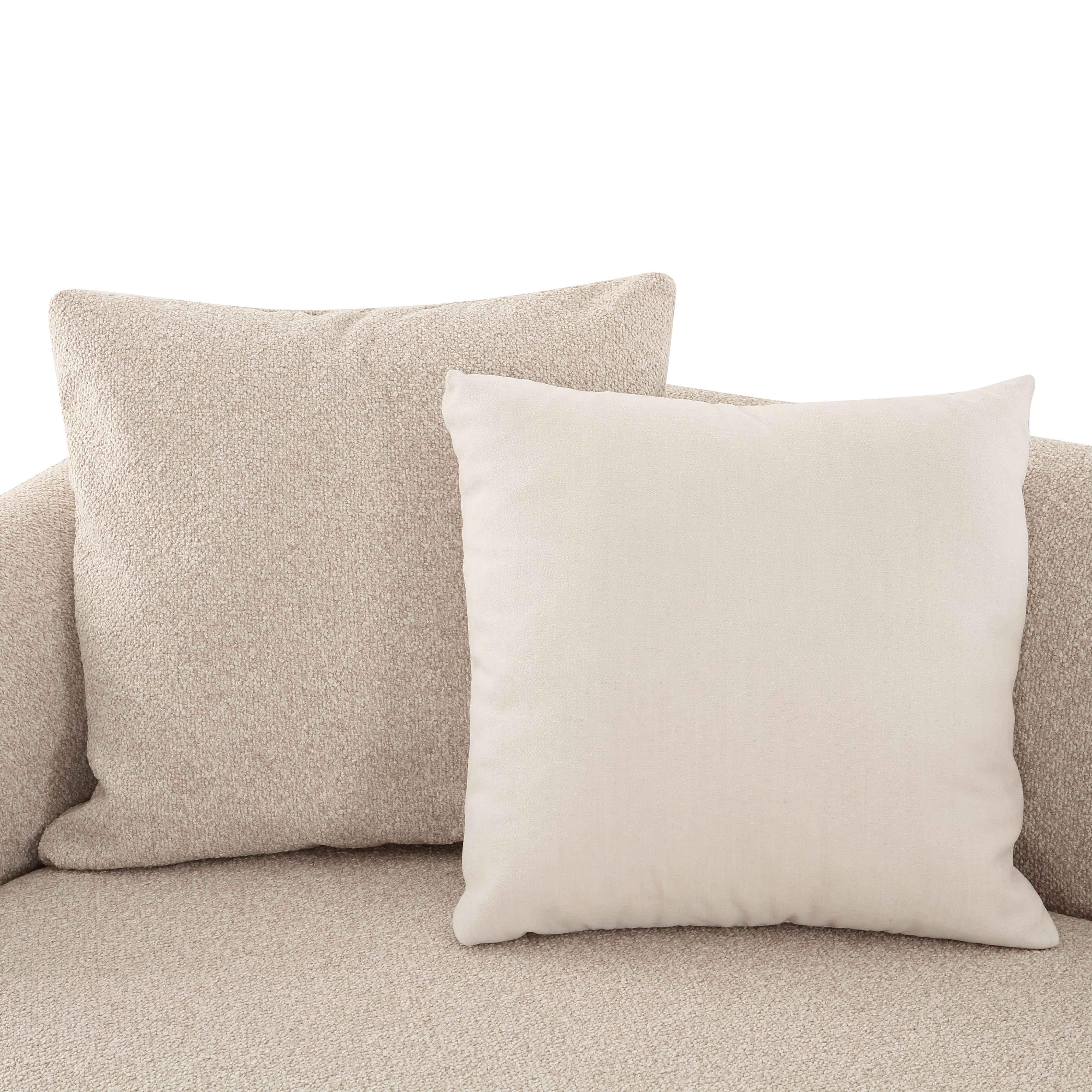 Sylvie 6-Piece Cream Performance Boucle Large Sectional - Image 5